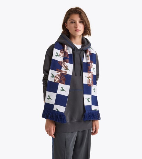 SCARF LEGACY, BLUE LIMONGES Retro calcio Legacy scarf - Made in Italy - All-gender SCARF LEGACY BLUE LIMONGES - Diadora