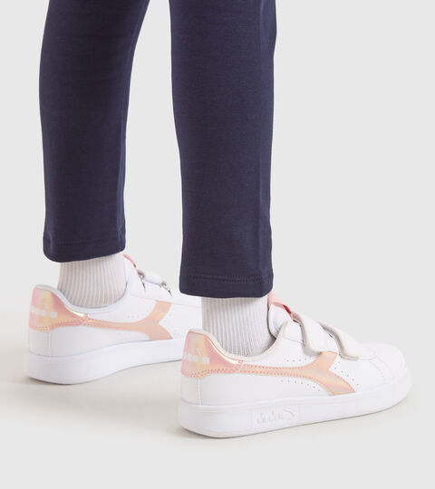 GAME P PS GIRL, WHITE/PEACH WHIP Sports shoes - Kids 4-8 years GAME P PS GIRL WHITE/PEACH WHIP - Diadora