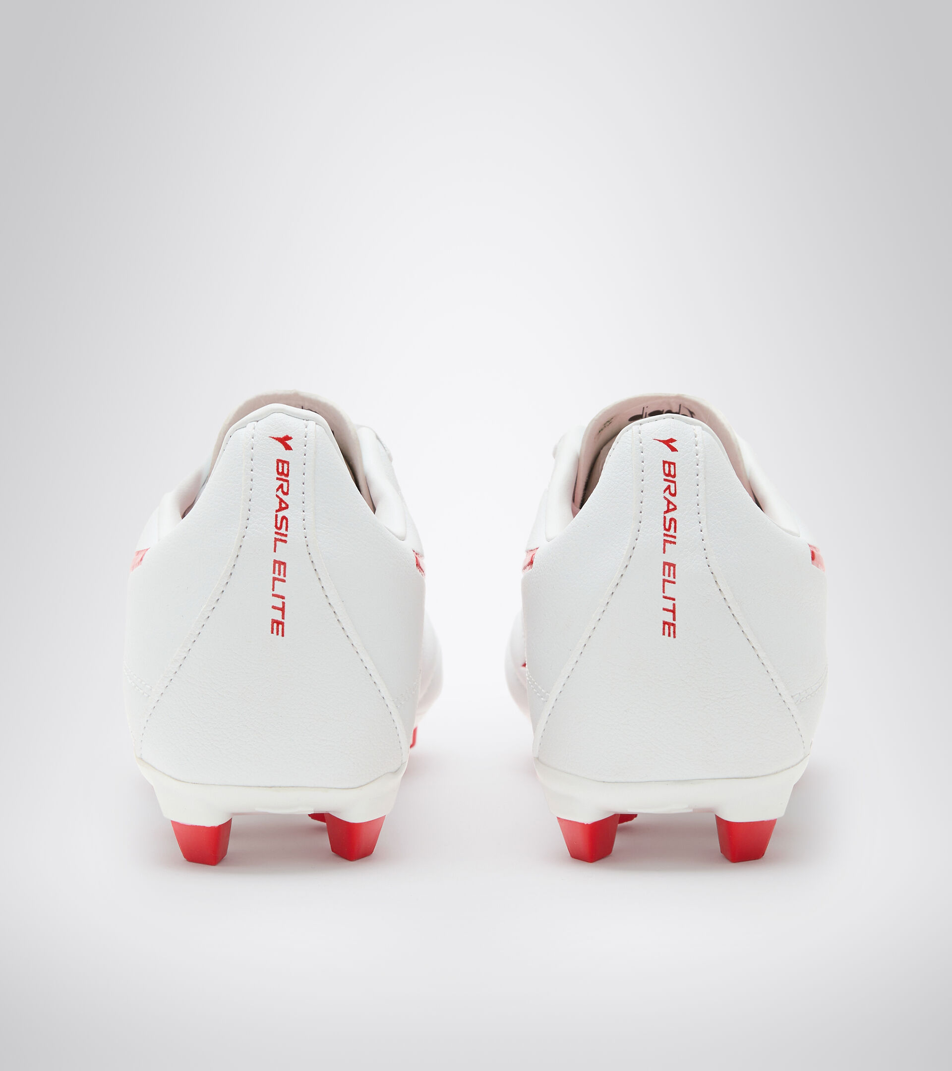 Firm ground football boots - Men’s BRASIL ELITE2 R LPU WHITE/MILANO RED - Diadora