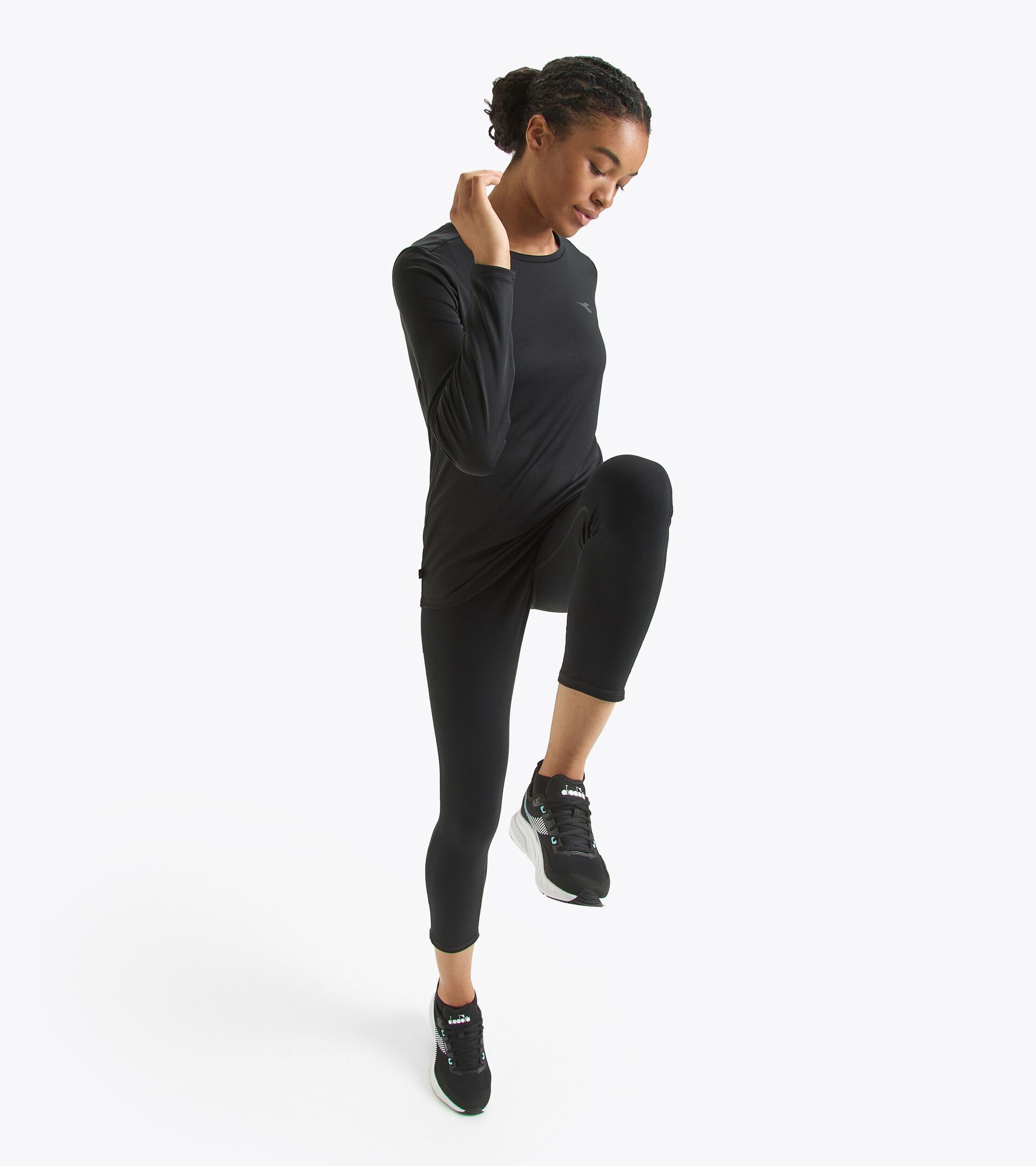 7/8 sports leggings - Women L. 7/8 STC LEGGINGS BLACK - Diadora