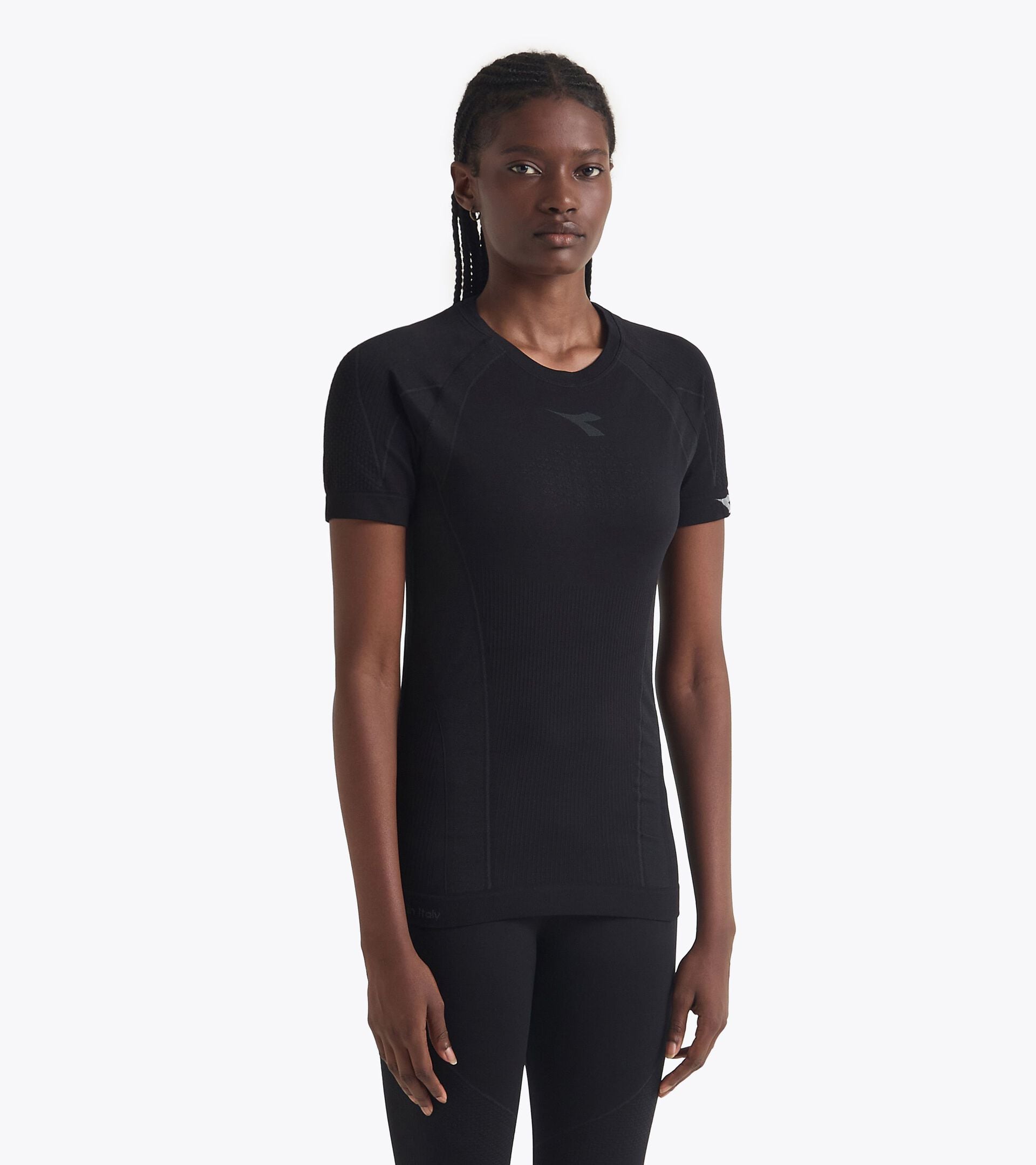 Camiseta t&eacute;cnica Made In Italy&sect;Running&sect;Mujer STRATOZERO SS T-SHIRT W NEGRO - Diadora