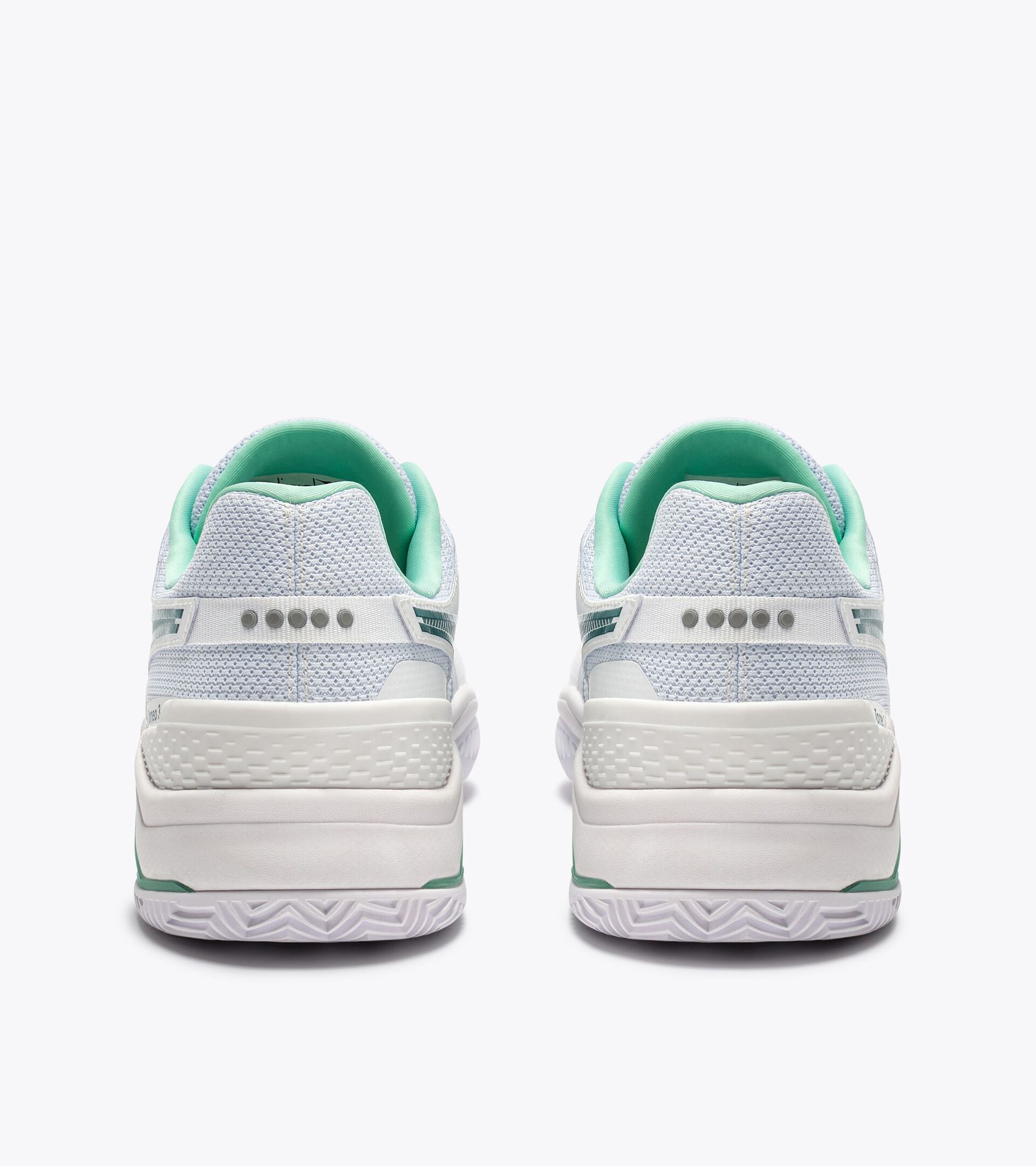 Tennis shoe for clay courts - Protection and cushioning - Men&rsquo;s BLUSHIELD TORNEO 3 CLAY WHITE/SHADED SPRUCE - Diadora