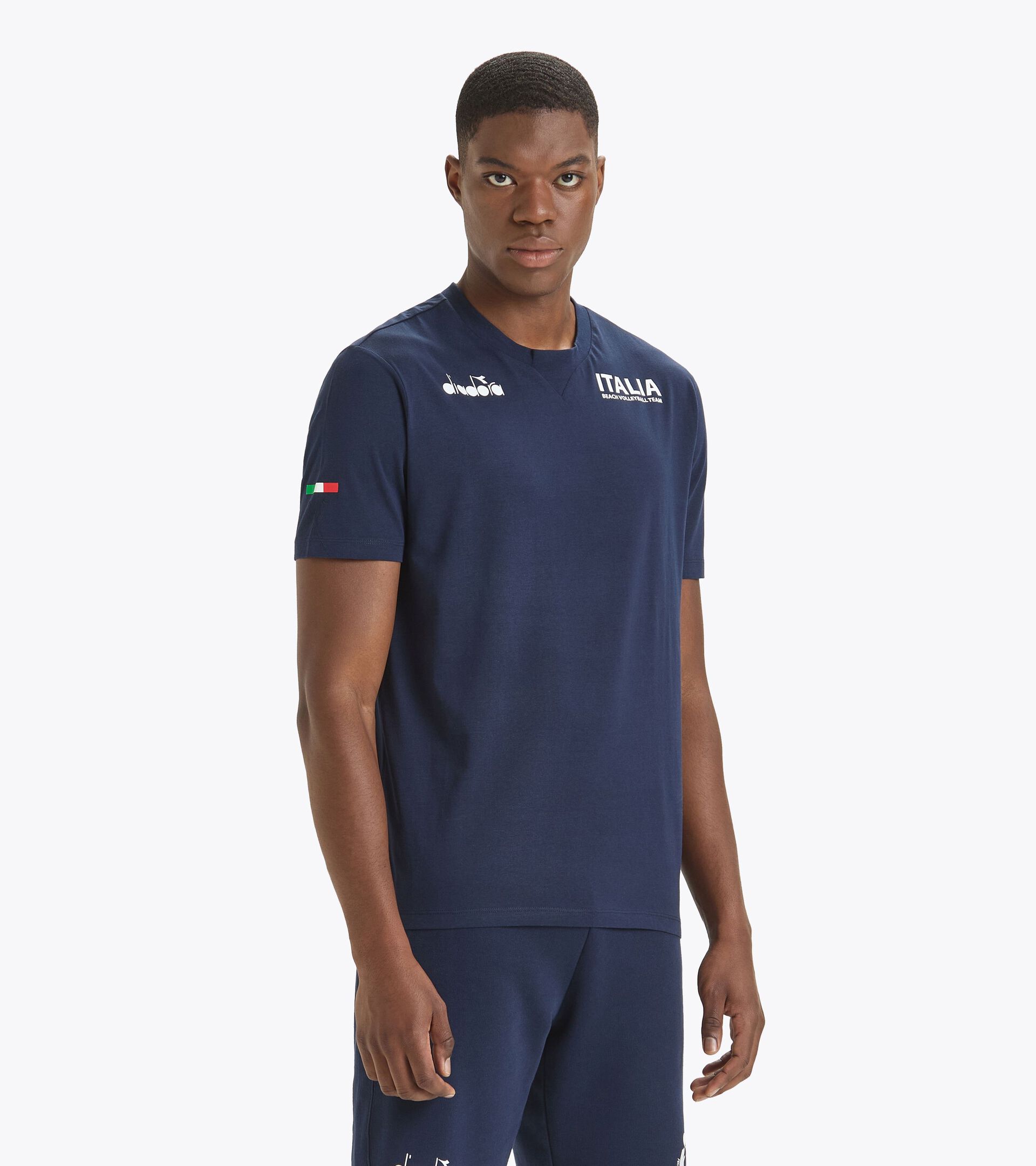 Representative t-shirt - Italy National Volleyball Team T-SHIRT RAPPRESENTANZA BV24 ITALIA CLASSIC NAVY - Diadora