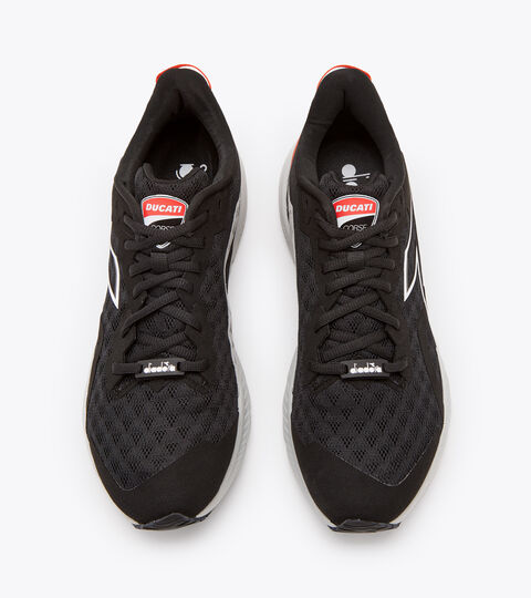 DUCATI VELOCE 2, NERO/ARGENTO/BIANCO OTTICO diadora X Ducati Corse Laufschuh - Herren DUCATI VELOCE 2 NERO/ARGENTO/BIANCO OTTICO - Diadora