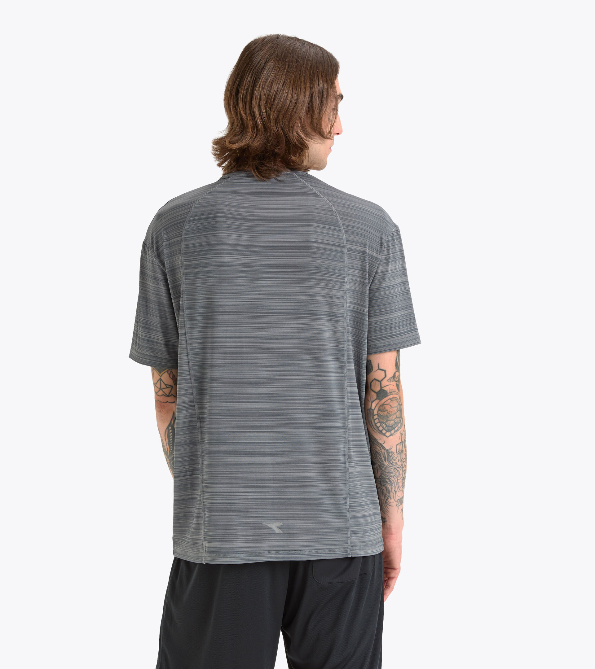 Training T-shirt - Men’s SS T-SHIRT BE ONE FT STEEL GRAY - Diadora