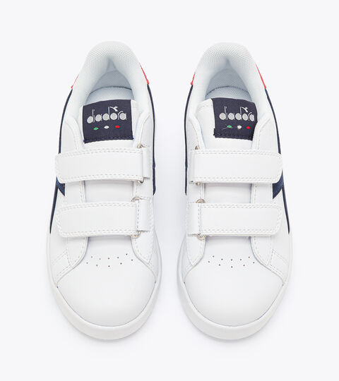GAME P ACE PS, BLANC/BLEU CABAN Chaussures de sport - Enfants 4-8 ans GAME P ACE PS BLANC/BLEU CABAN - Diadora