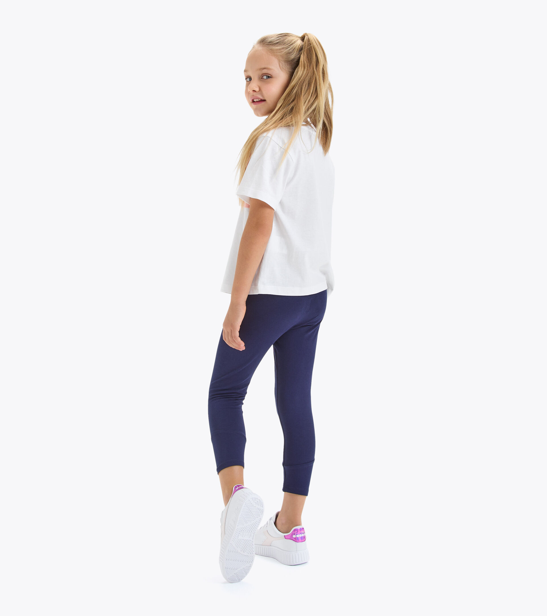 T-shirt - Girls JG.T-SHIRT SS BOUNCE OPTICAL WHITE - Diadora