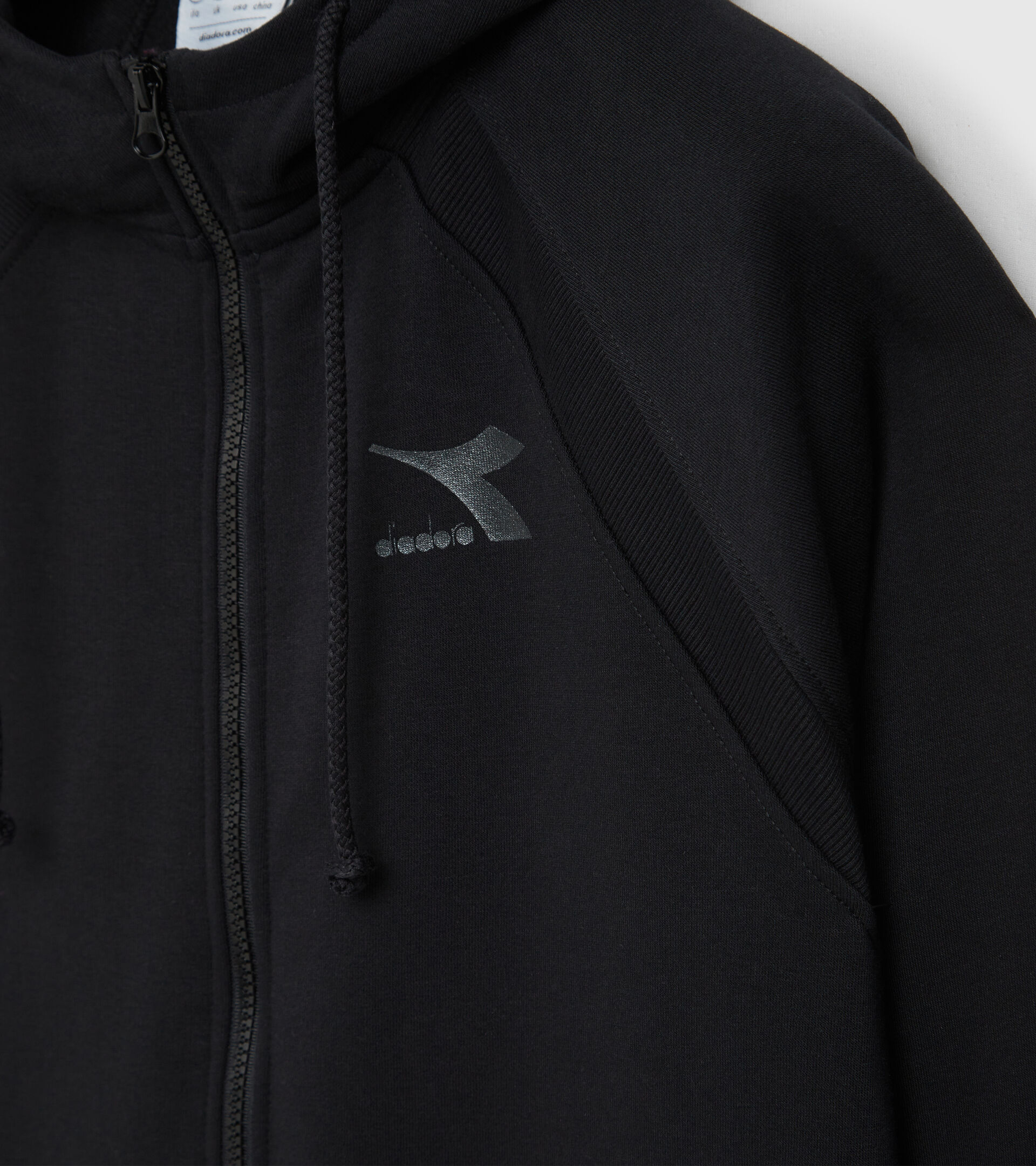Hoodie - Damen L.HOODIE FZ CHROMIA SCHWARZ - Diadora