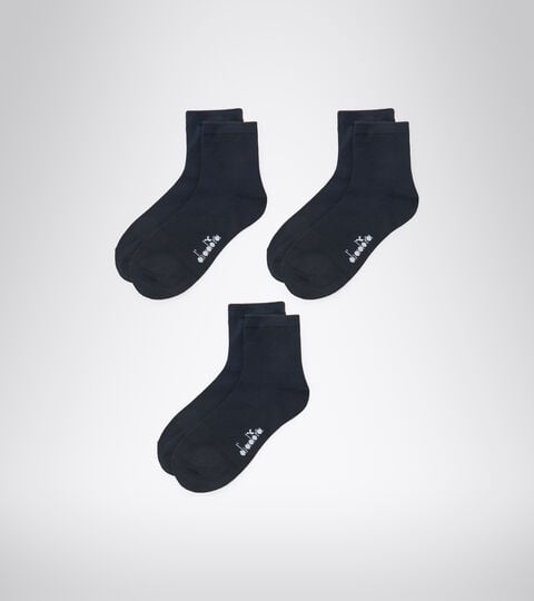 Pack calzini alla caviglia - Unisex  U.QUARTER SOCKS 3-PACK BLU - Diadora