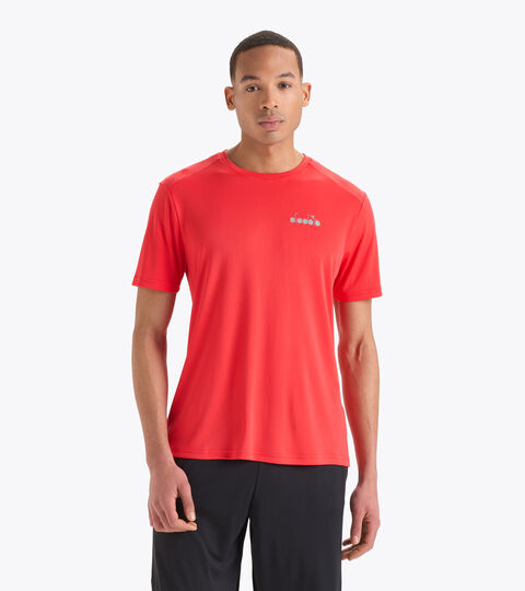 Running t-shirt - Men  SS T-SHIRT RUN FER.RED ITALY - Diadora