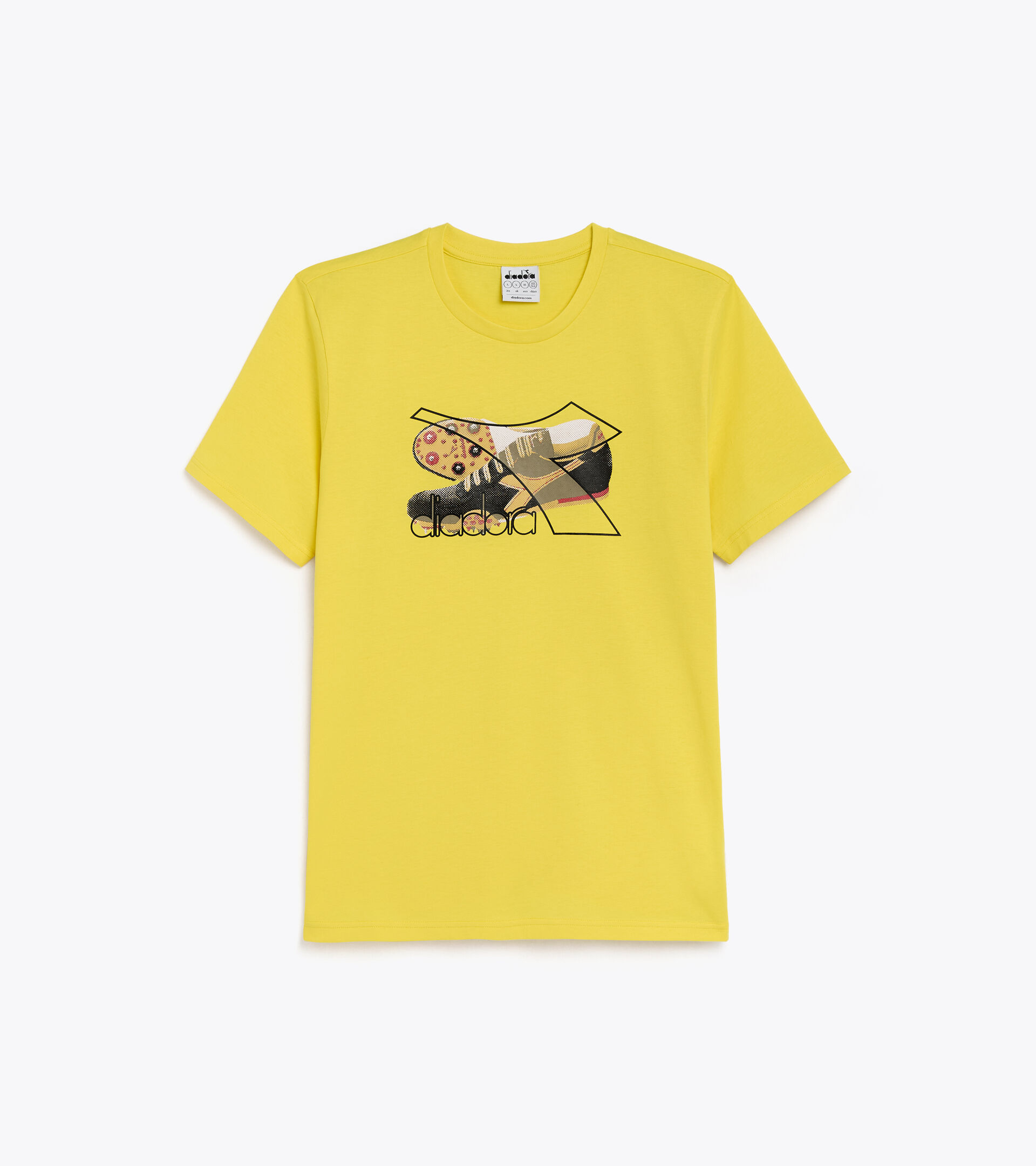 T-shirt in cotone - Uomo T-SHIRT SS ARCHIVE GIALLO VIBRANTE - Diadora