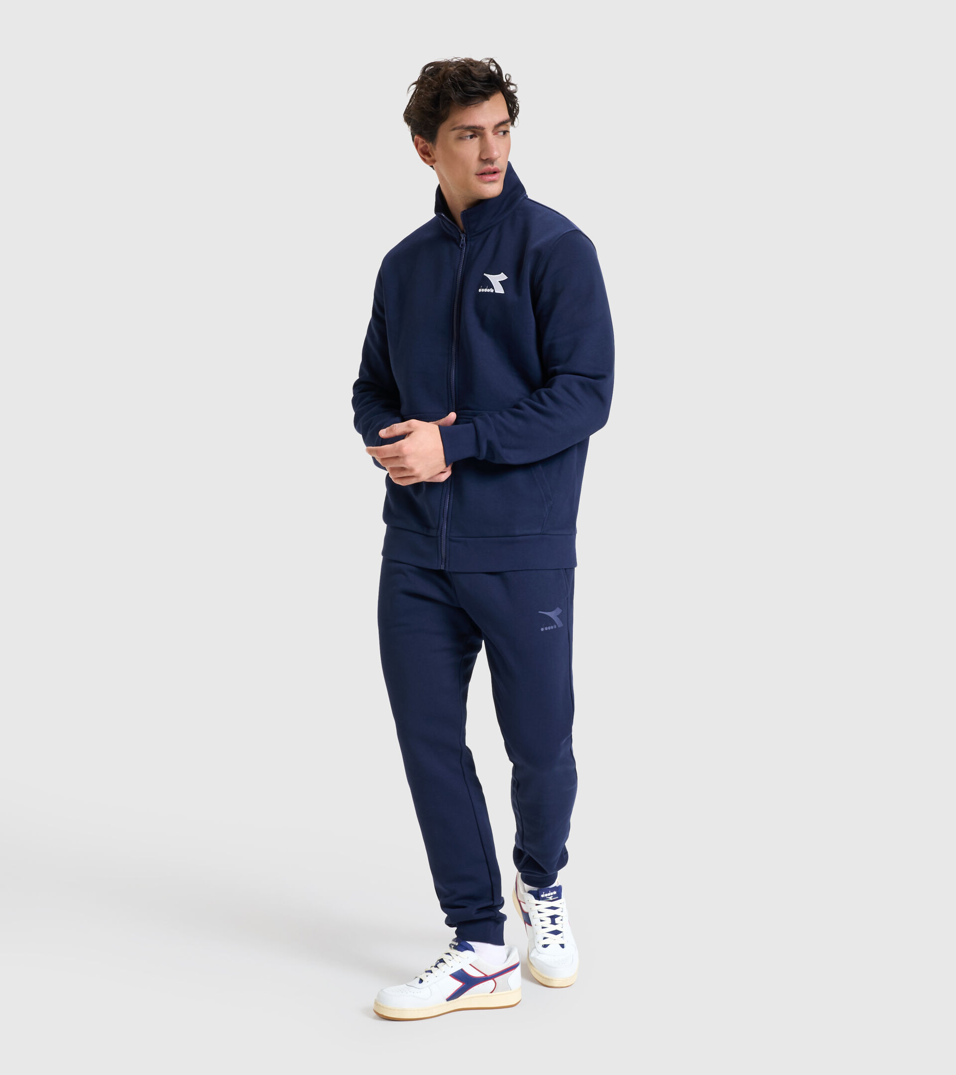 Crew-neck sweatshirt - Men SWEAT FZ CORE CLASSIC NAVY - Diadora