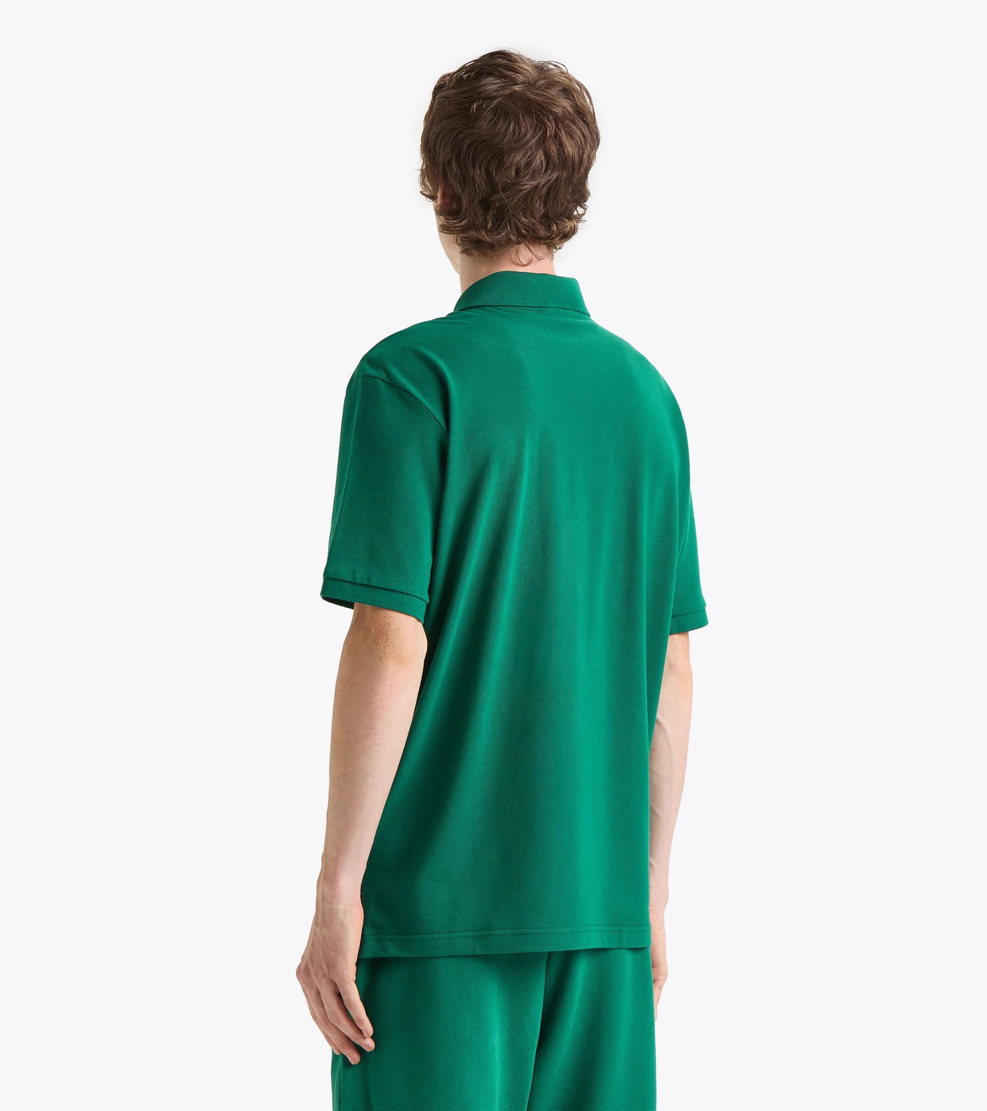 Piqué cotton polo - Men’s POLO SS LOGO AVENTURINE - Diadora
