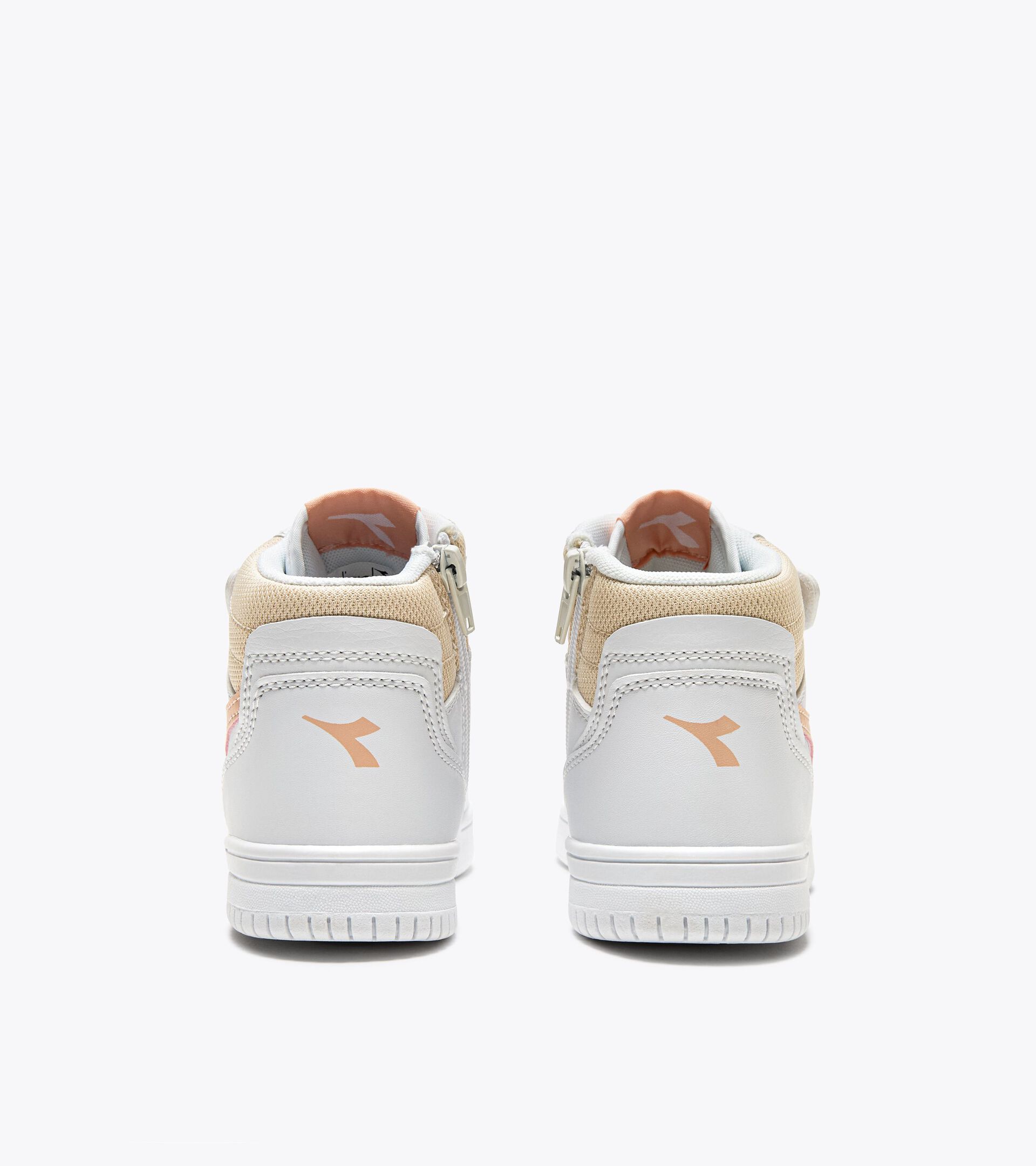 Sports shoes - Kids 4-8 years RAPTOR MID PS WHITE/PEACH PARFAIT - Diadora