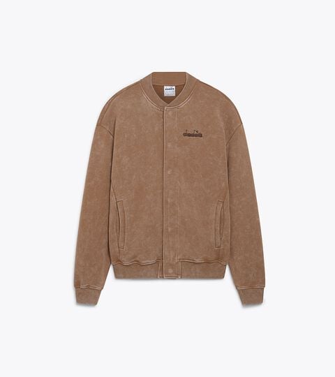 Jersey sweatshirt - Regular fit - Men&rsquo;s BUTTON SWEATSHIRT AVENUE LAB (FT) TOASTED COCONUT - Diadora
