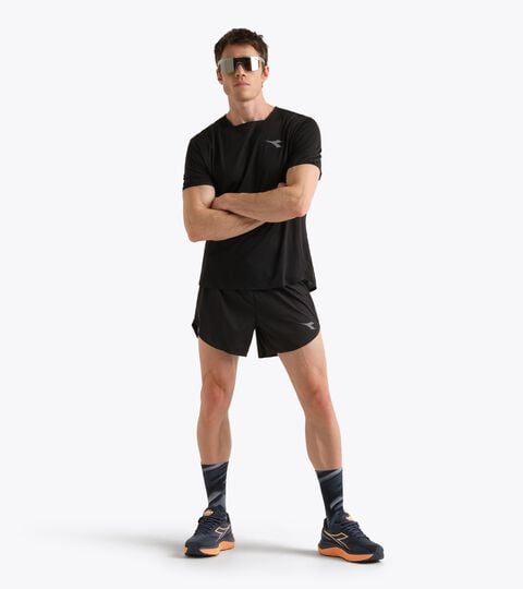 Short FIBRAZERO 5&rsquo;&rsquo;  - Running - Homme SHORTS 5 SUPER LIGHT FIBRAZERO NOIR - Diadora