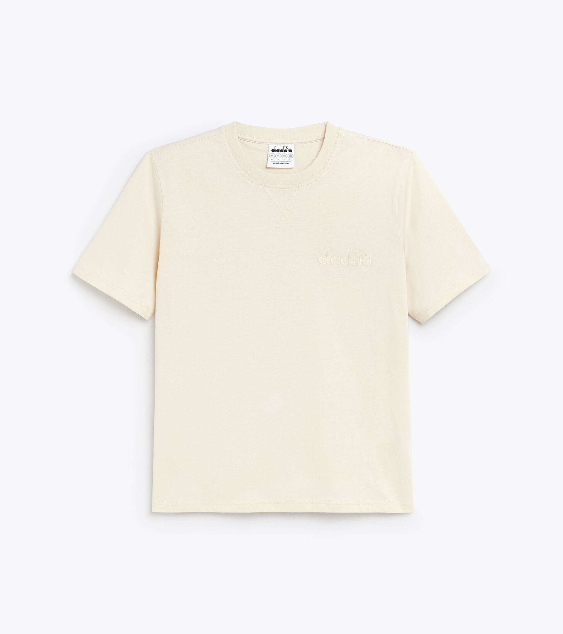 Cotton t-shirt - Gender neutral T-SHIRT SS SPW LOGO BLANCO CISNE - Diadora