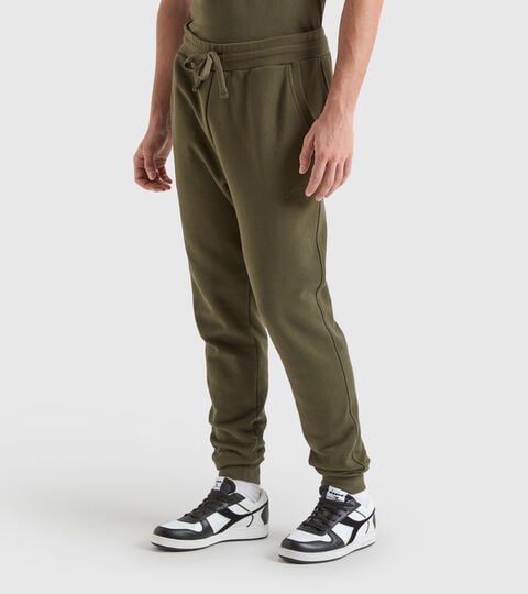 Cotton sports trousers - Made in Italy - Men JOGGER PANT MII GREEN MILITARY - Diadora