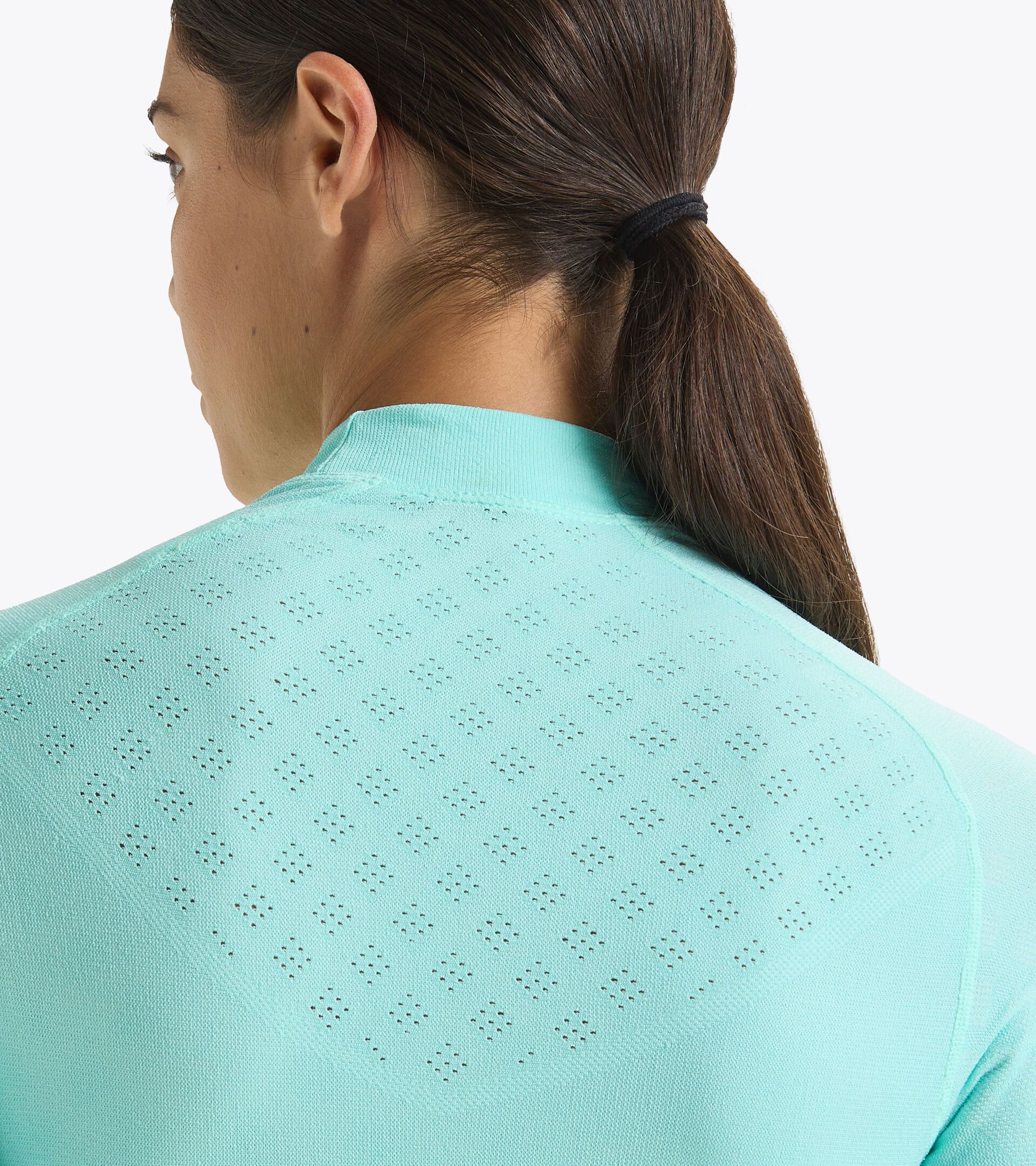Long-sleeved training t-shirt - Women L. TURTLE NECK ACT ARUBA BLUE - Diadora