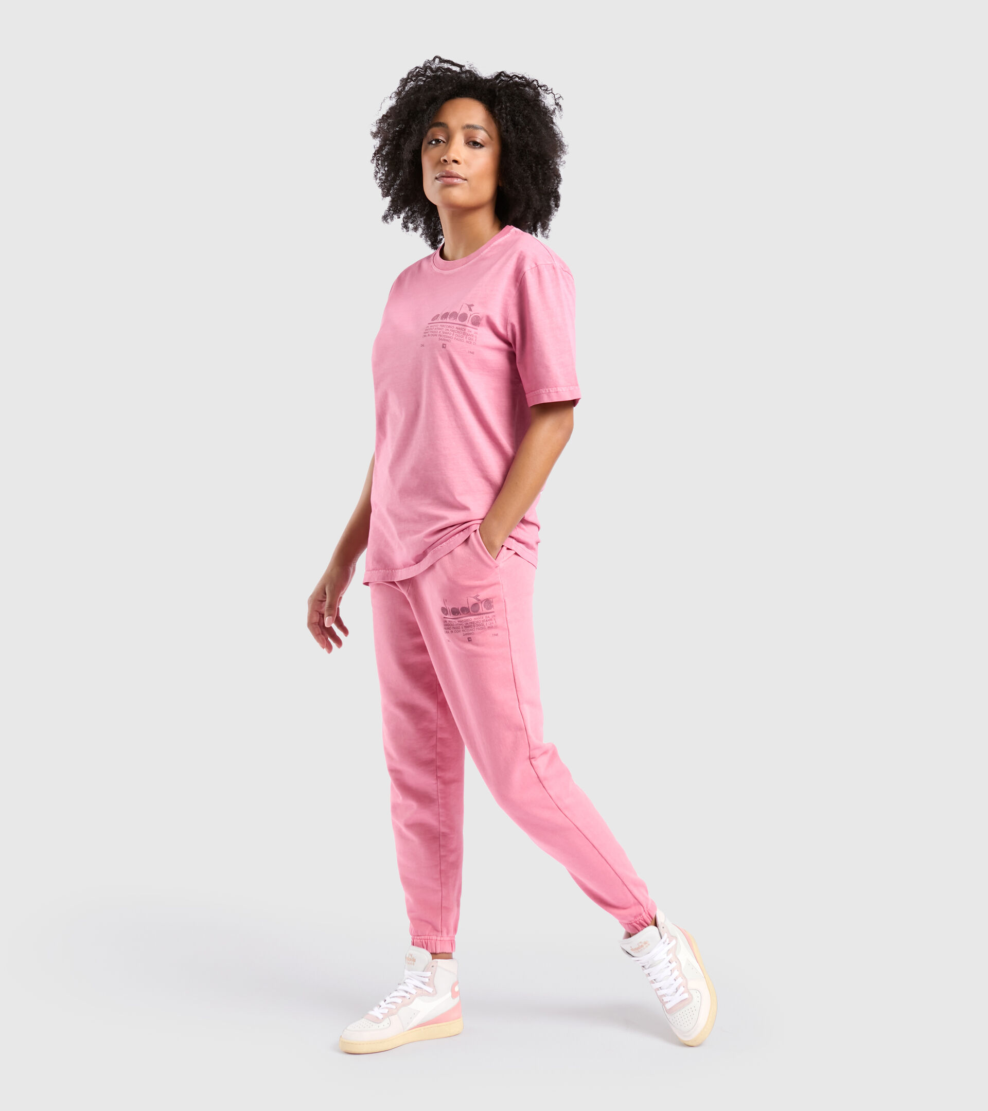 Organic cotton T-shirt - Unisex T-SHIRT SS MANIFESTO PALETTE WILD ROSE - Diadora