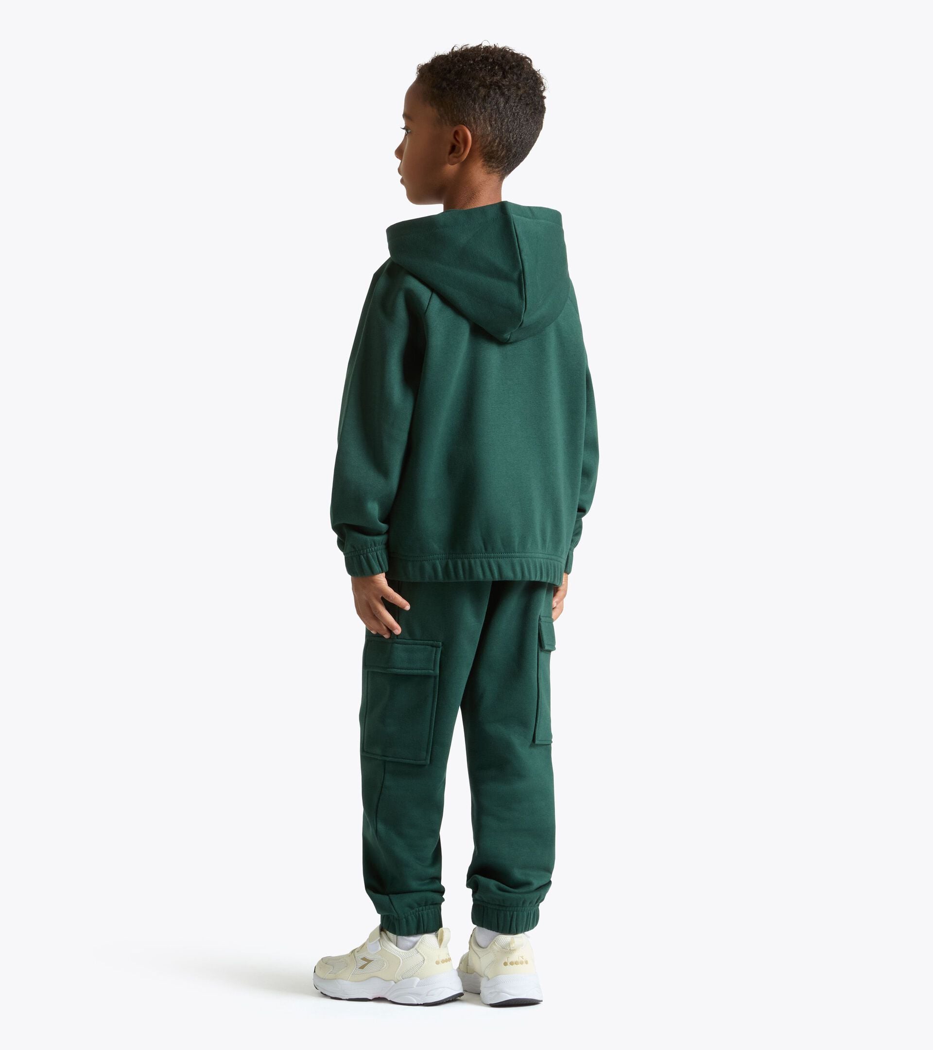 Ch&aacute;ndal cotton look - Regular - Ni&ntilde;o JB. TRACKSUIT HD FZ LOGO (BR) VERDE BOSQUECILLO DE PINO - Diadora