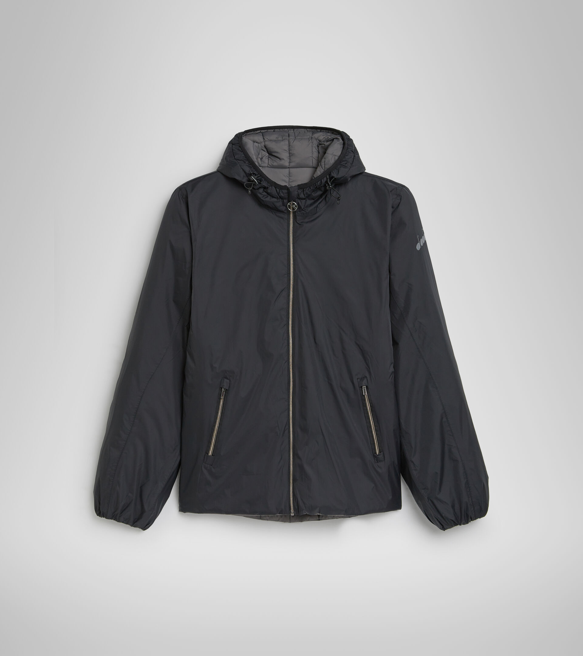 Chaqueta acolchada reversible - Hombre HOODIE INSULATED JACKET NERO/OMBRA - Diadora