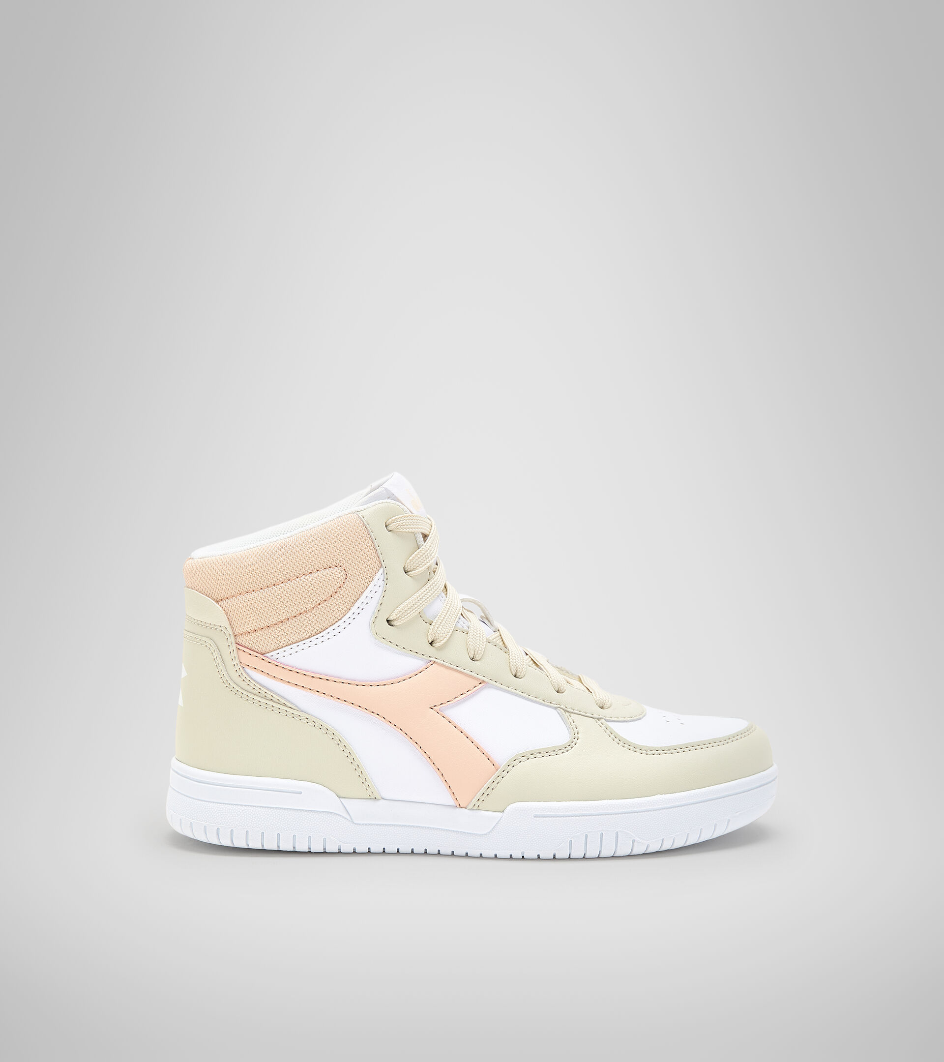 Sports shoes - Youth 8-16 years RAPTOR MID GS WHITE BONE/PASTEL ROSE TAN - Diadora