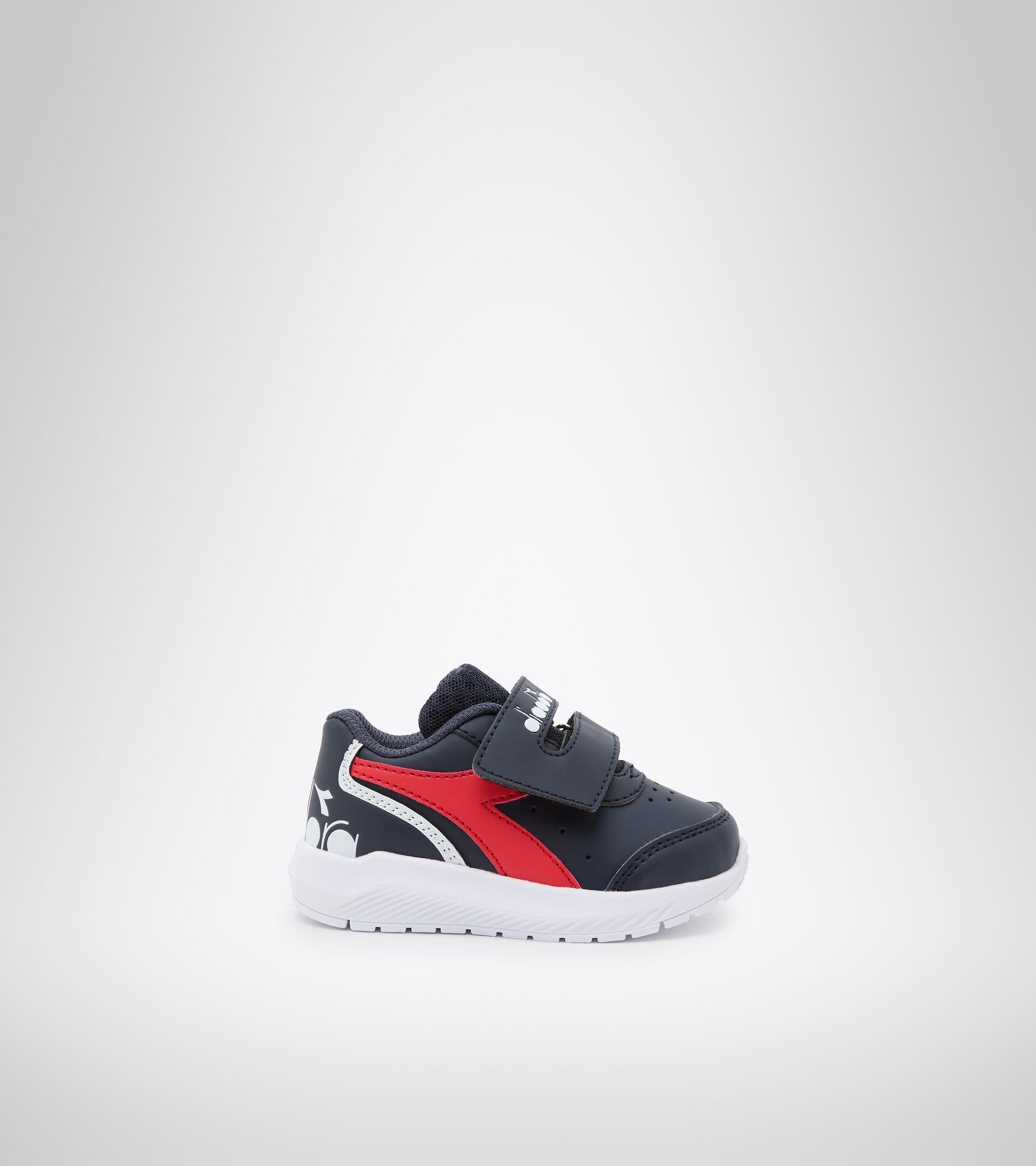 Running shoe - Unisex kids FALCON SL I BLUE CORSAIR /HIGH RISK RED - Diadora