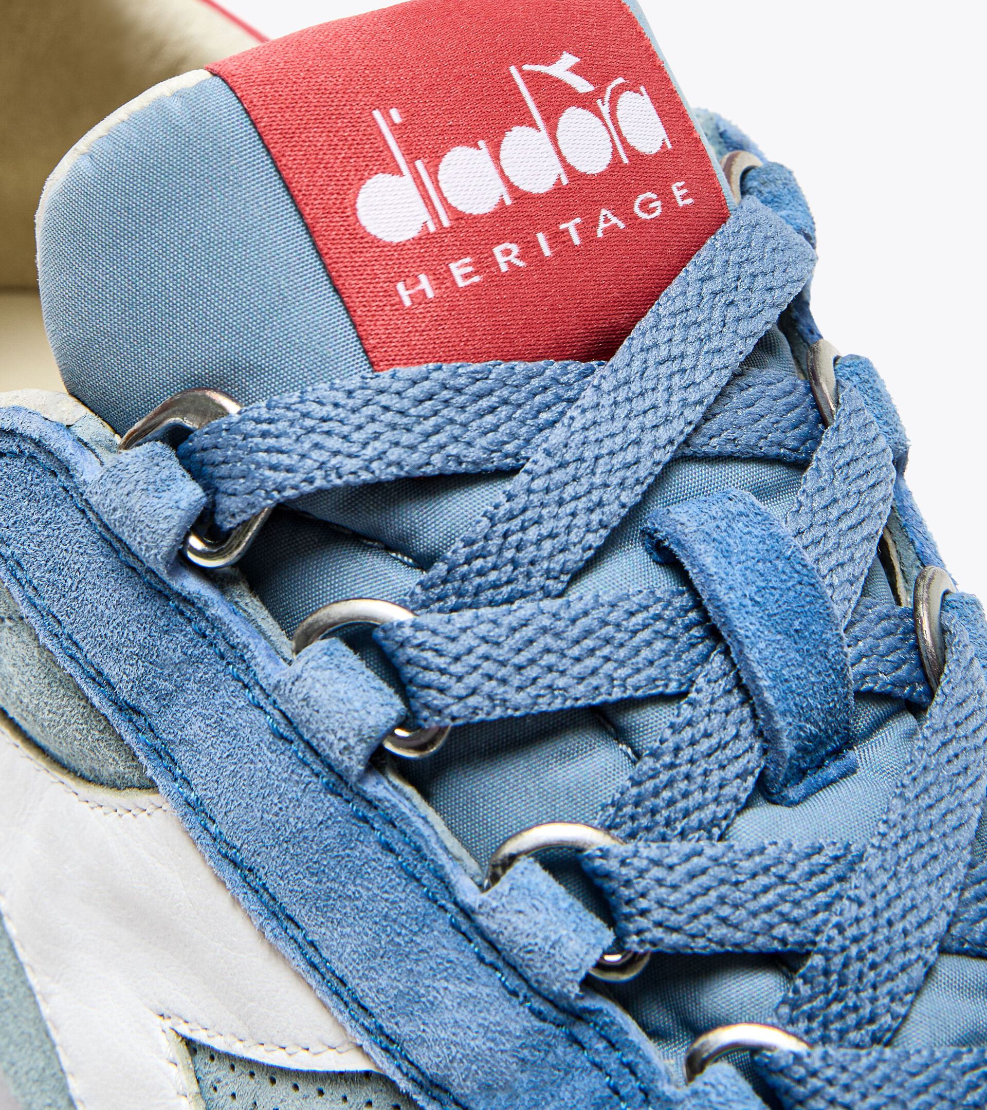 Zapatilla Heritage de piel - Para todos los géneros EQUIPE SUEDE SW AZUL VIEJO - Diadora