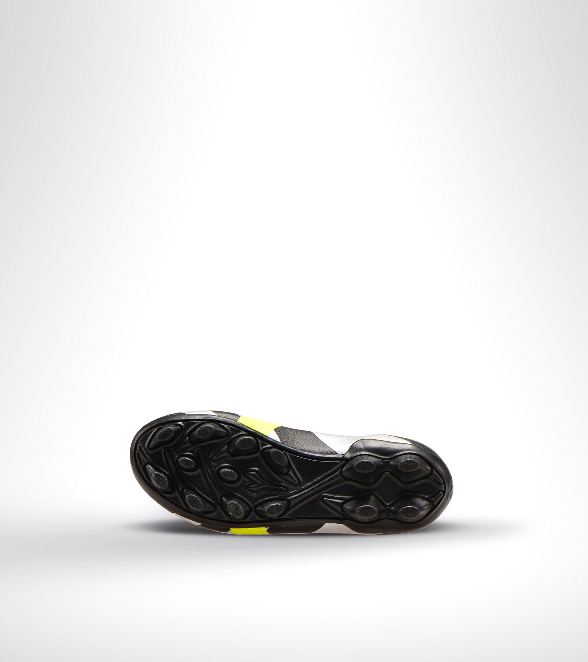 Hard ground football boot - Unisex kids RAPTOR R MD JR BLACK/SILVER/YELLOW FL DD - Diadora