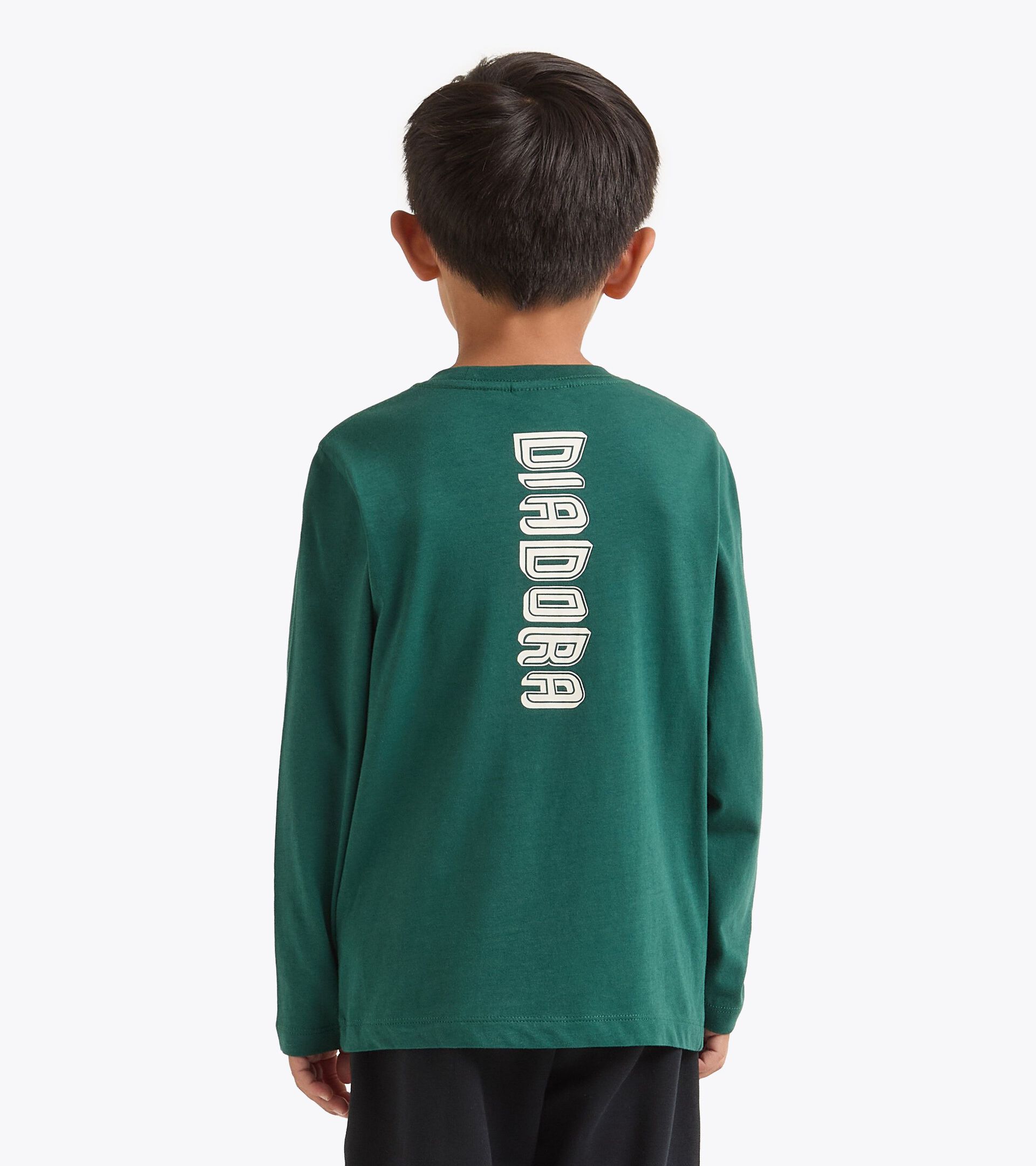 Camiseta de algodón de manga larga - Niños/Adolescentes
 JB. T-SHIRT LS LOGO RAIN FOREST - Diadora