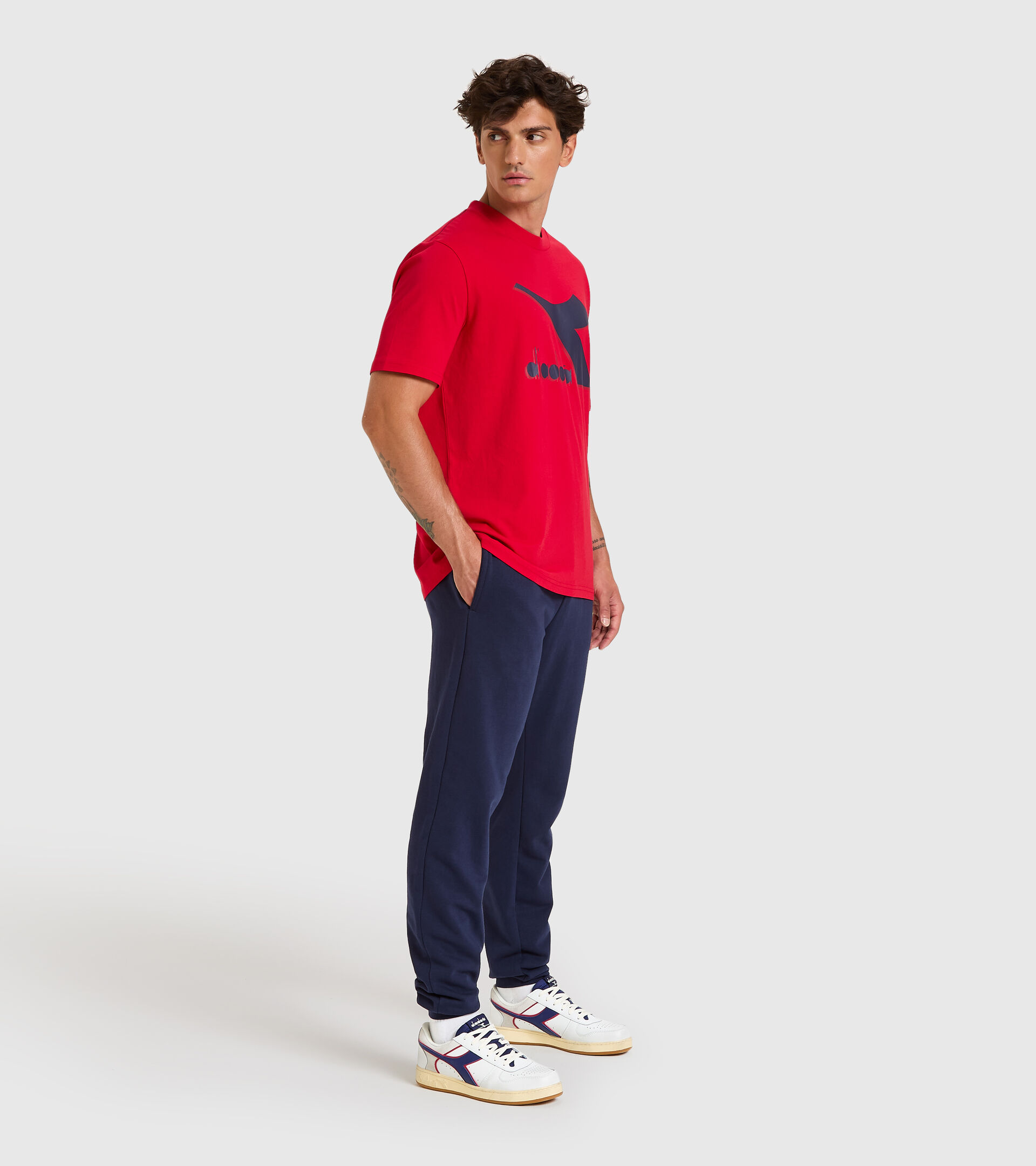 Sports trousers - Men PANTS CUFF CORE CLASSIC NAVY - Diadora