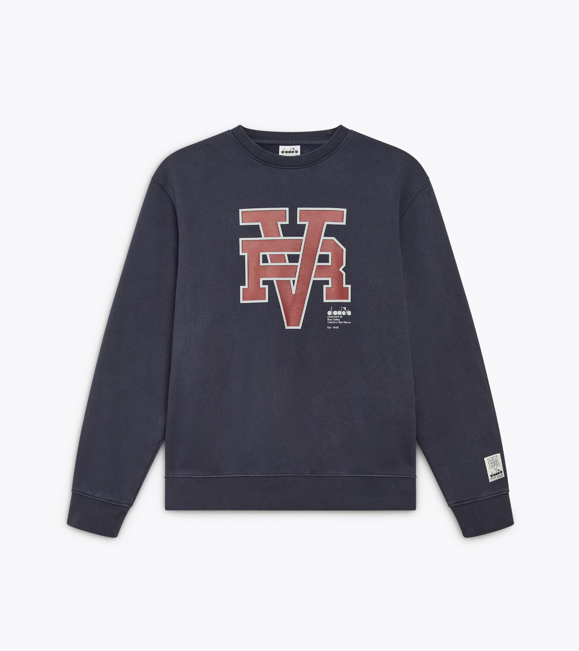 null SWEATSHIRT CREW RUN VALLEY NACHTSBLAU - Diadora