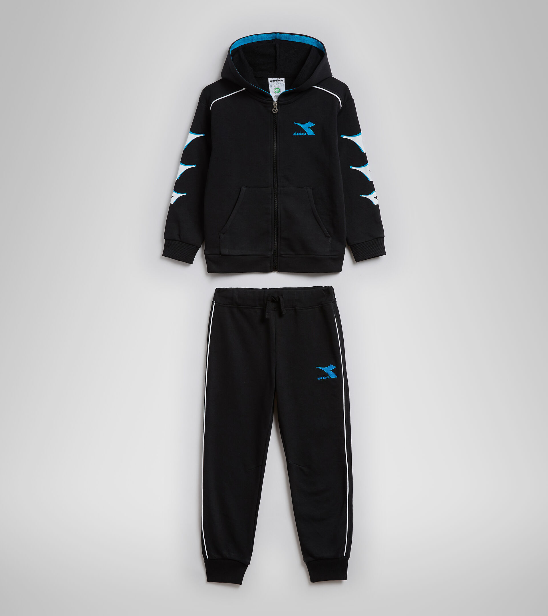 Chándal - Niños JU.HD FZ TRACKSUIT CUBIC NEGRO - Diadora
