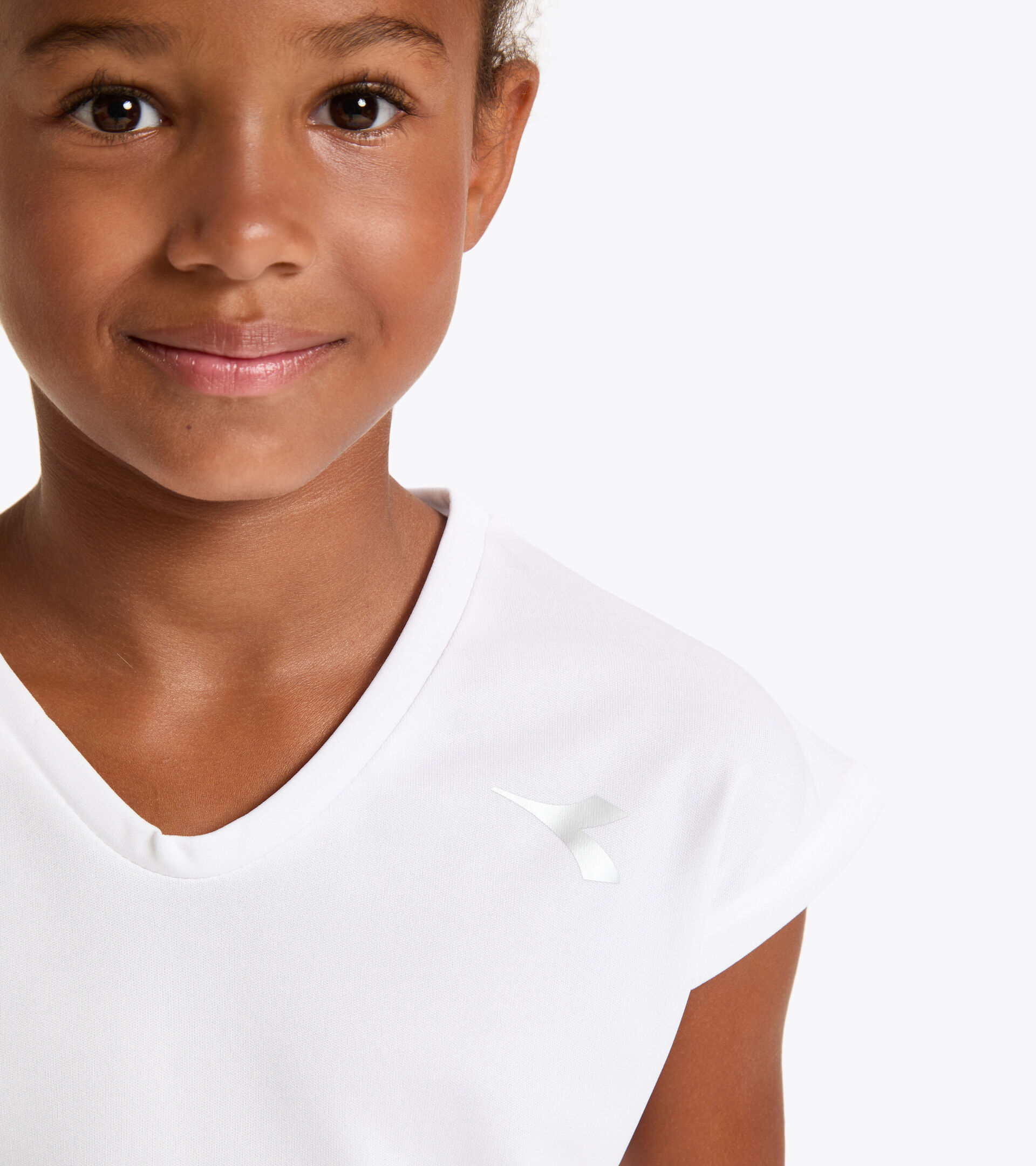 Tennis-T-Shirt - Junior G. T-SHIRT TEAM STRAHLEND WEISSE - Diadora