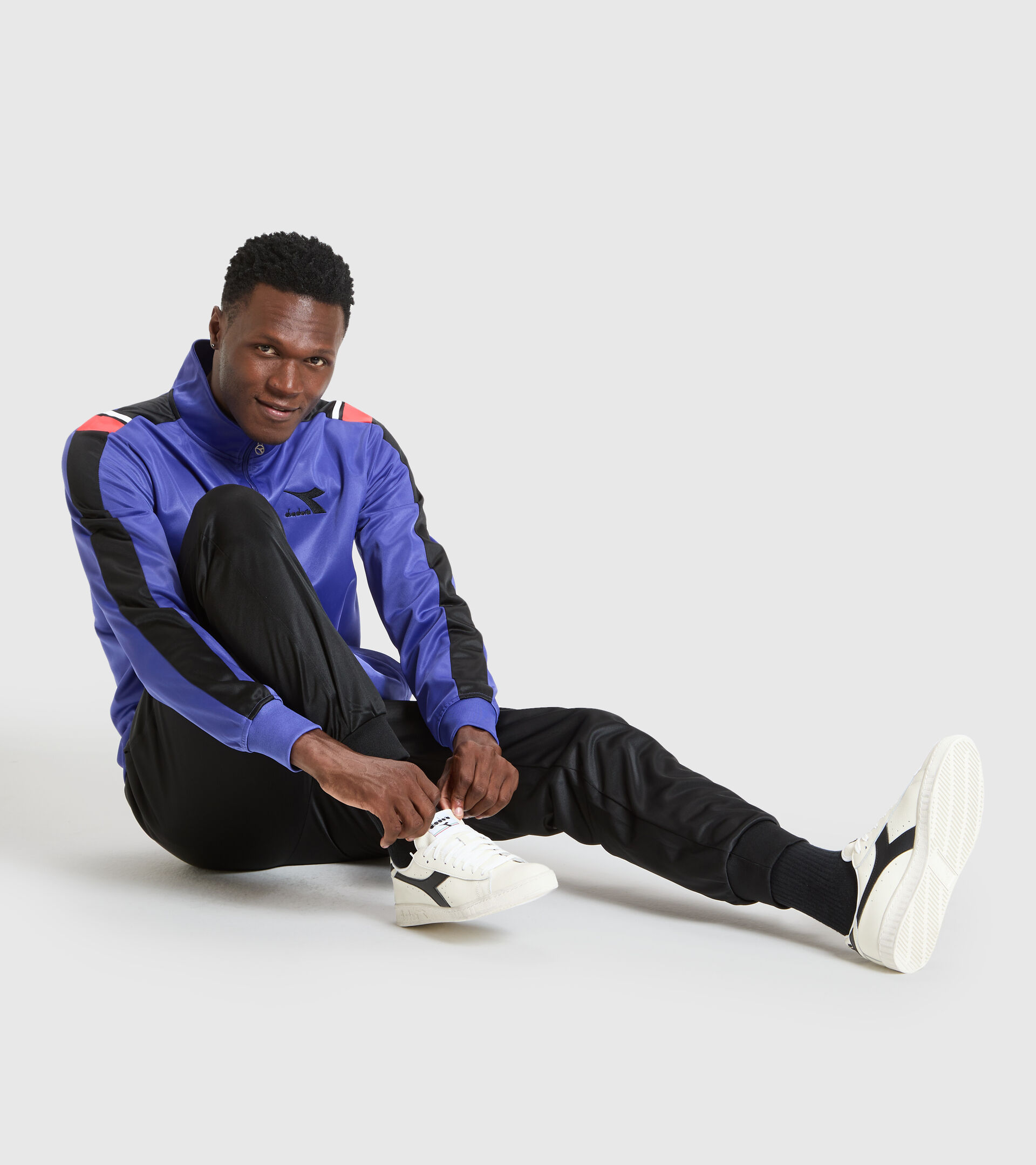 Tracksuit - Men TRACKSUIT FZ CHROMIA BLUE REGISTA - Diadora
