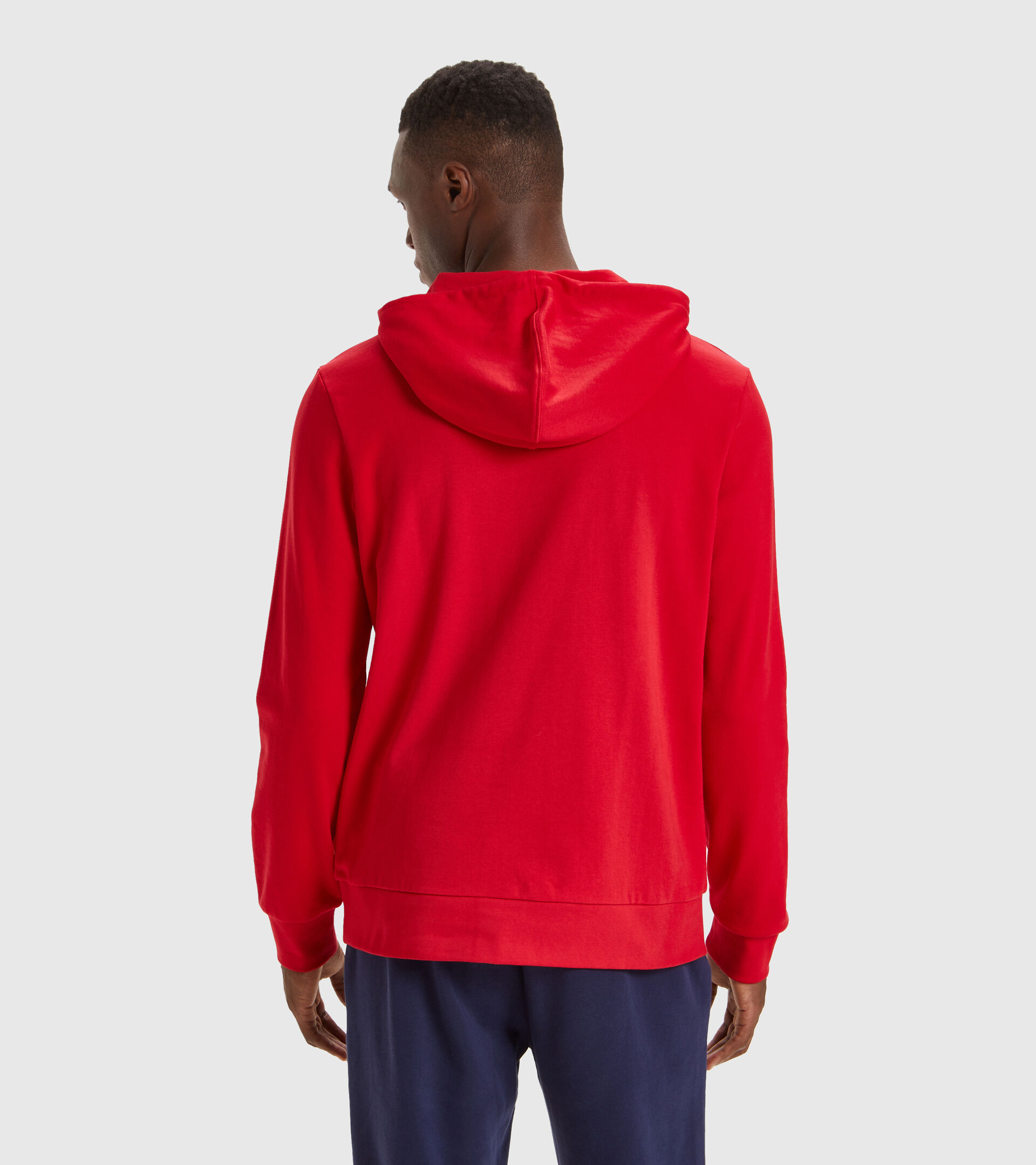 Hooded sweatshirt - Men HOODIE BIG LOGO TANGO RED - Diadora
