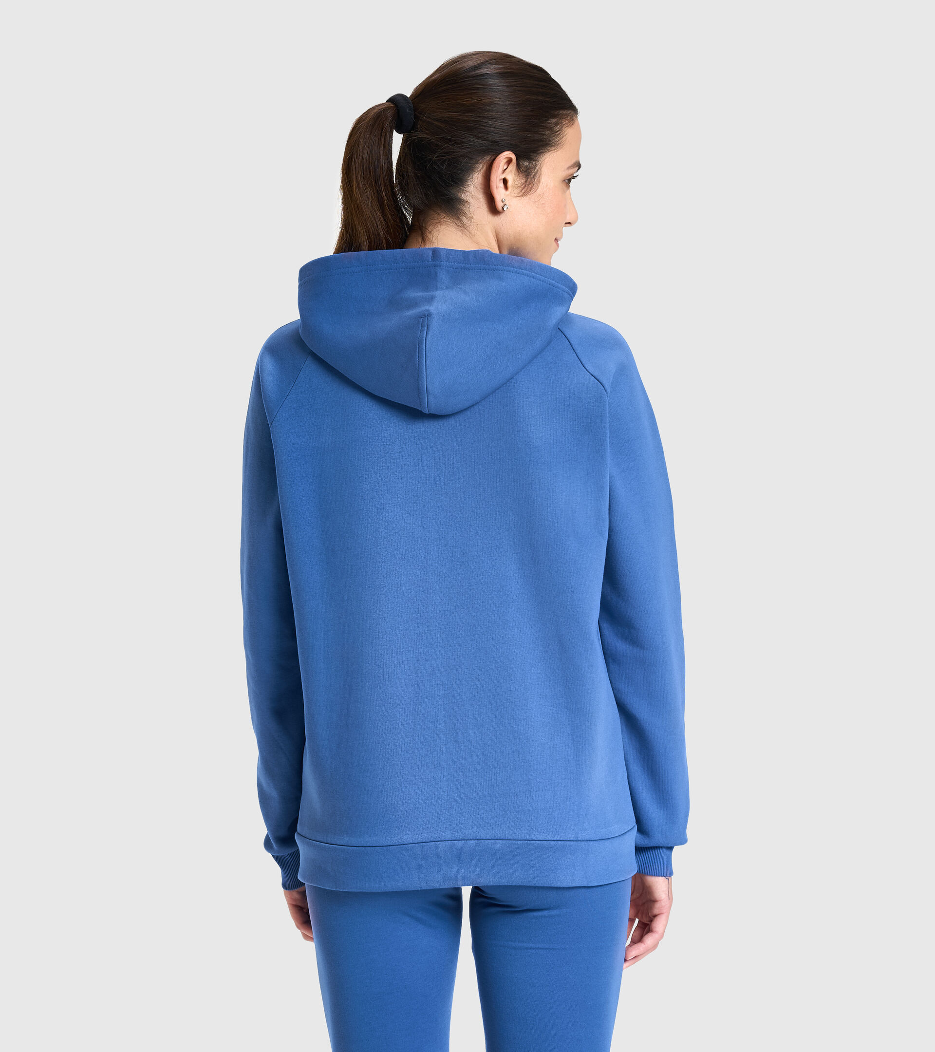Hooded sweatshirt - Women L.HOODIE FZ BLINK BIJOU BLUE - Diadora