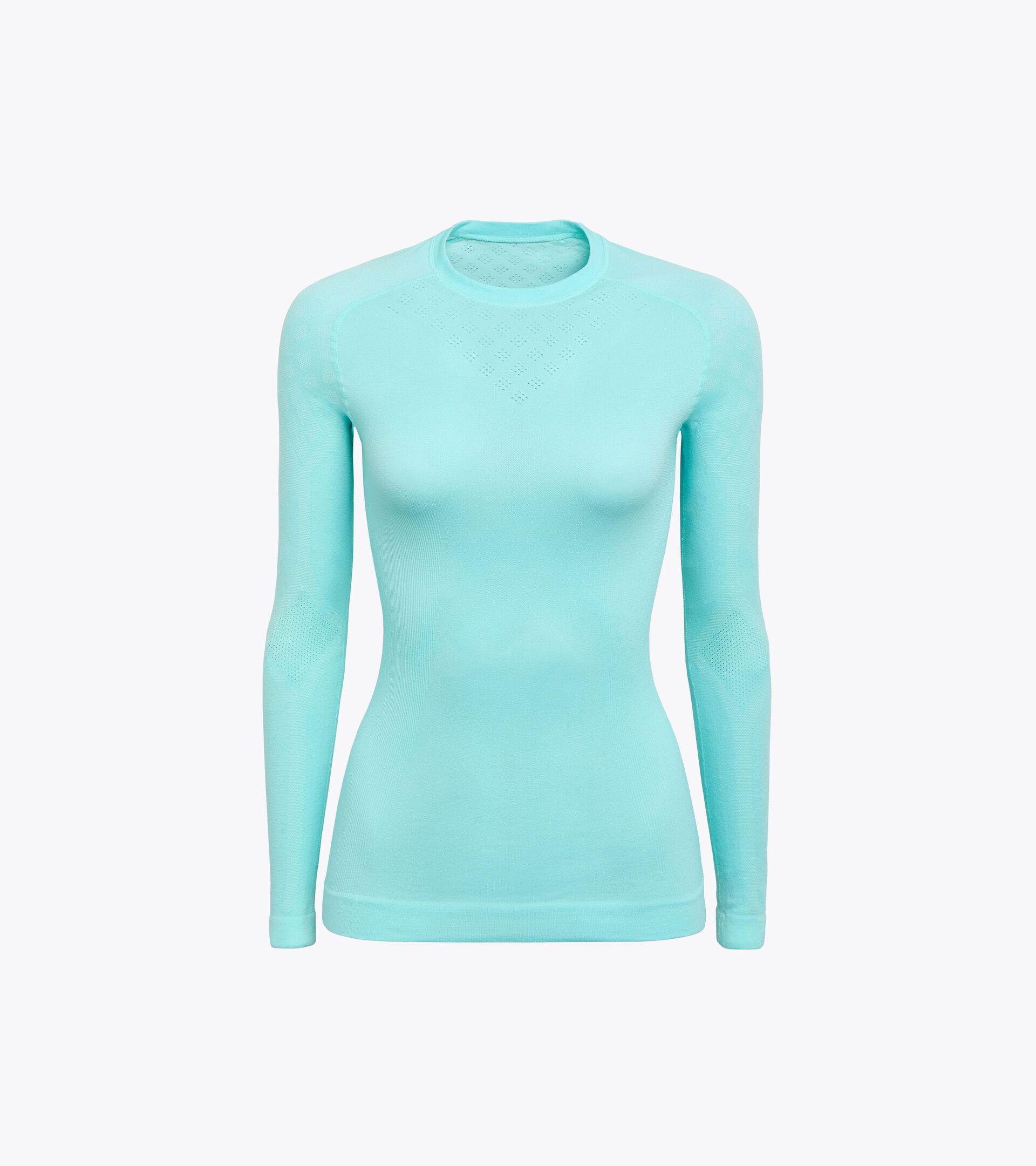 Long-sleeved training t-shirt - Women L. LS T-SHIRT ACT ARUBA BLUE - Diadora