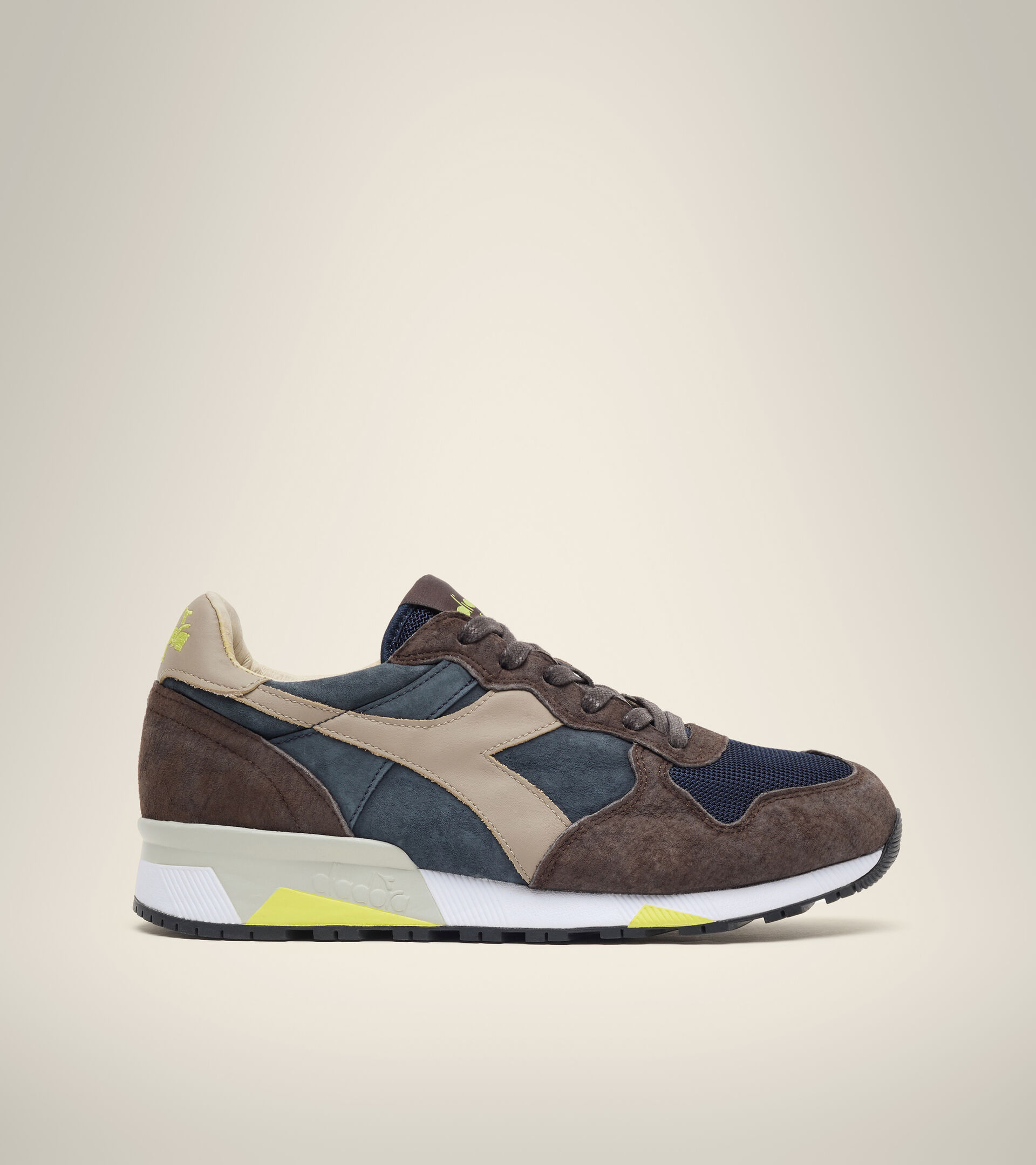 Footwear Heritage UOMO TRIDENT 90 SUEDE SW BLUE DENIM/BROWN TURKISH COFFE Diadora