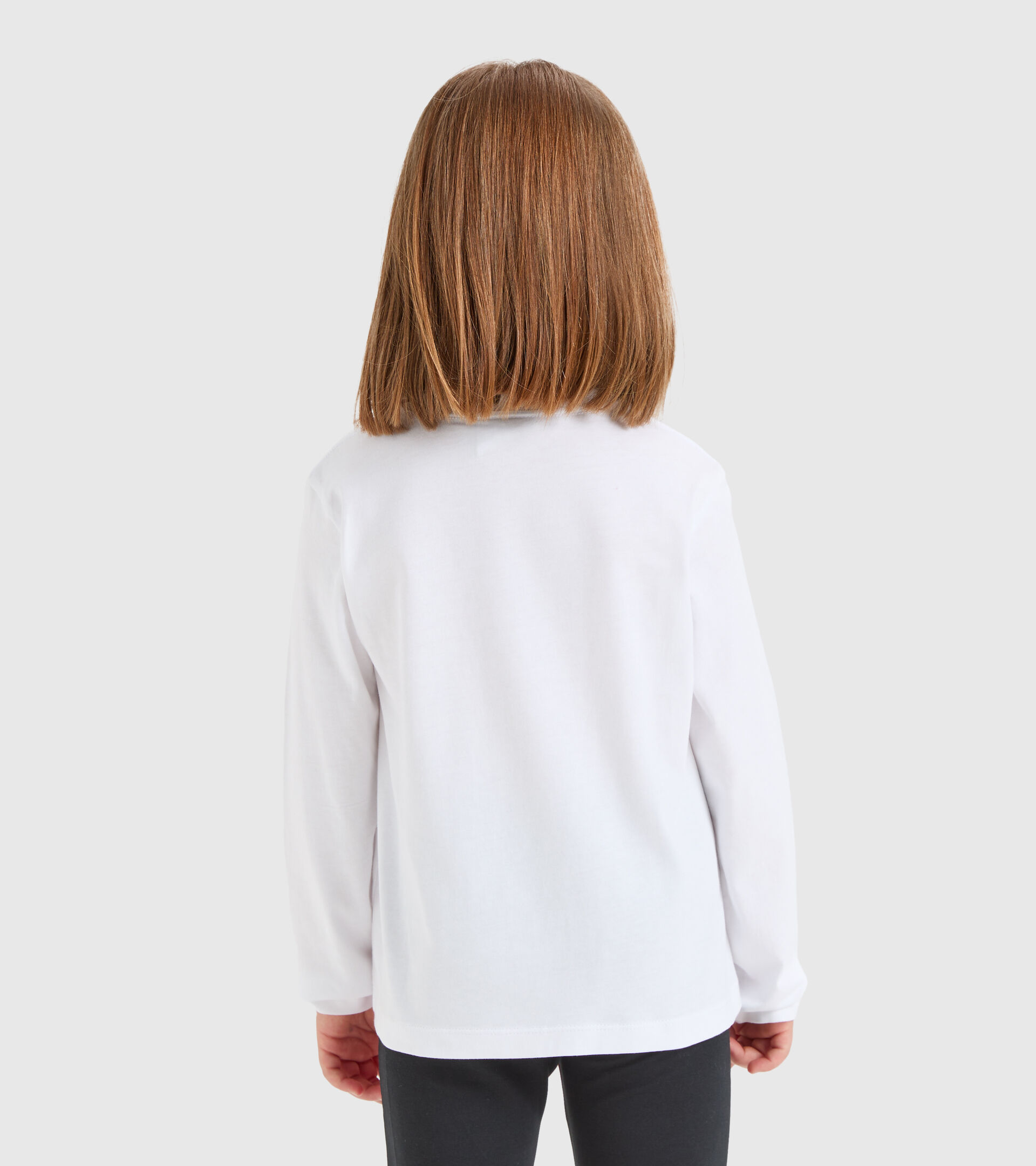 Long-sleeved T-shirt - Girls JG.T-SHIRT LS GLEE OPTICAL WHITE - Diadora