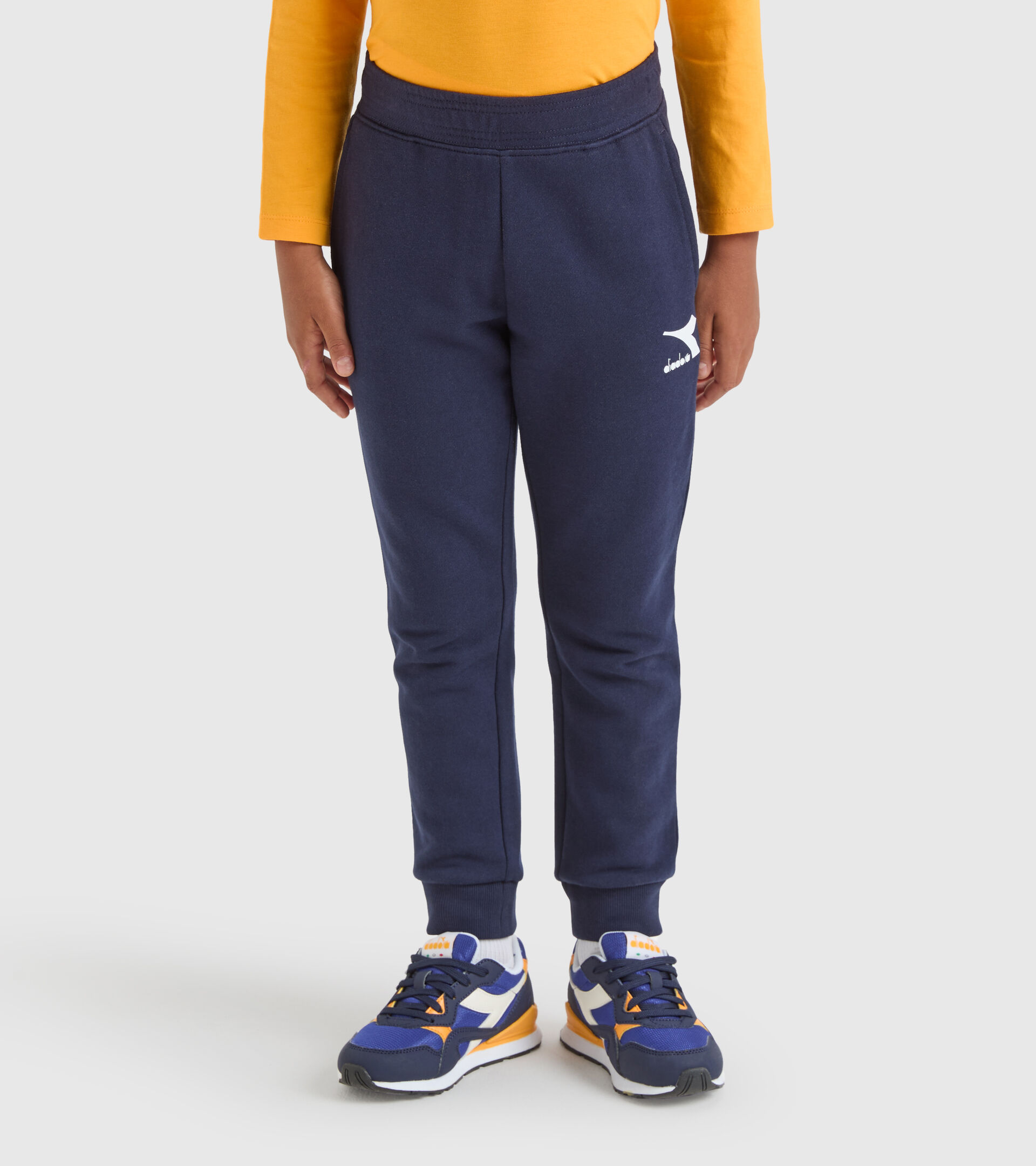 Pantaloni sportivi - Bambini/e JU.PANTS CUFF CHROMIA BLU CLASSICO - Diadora