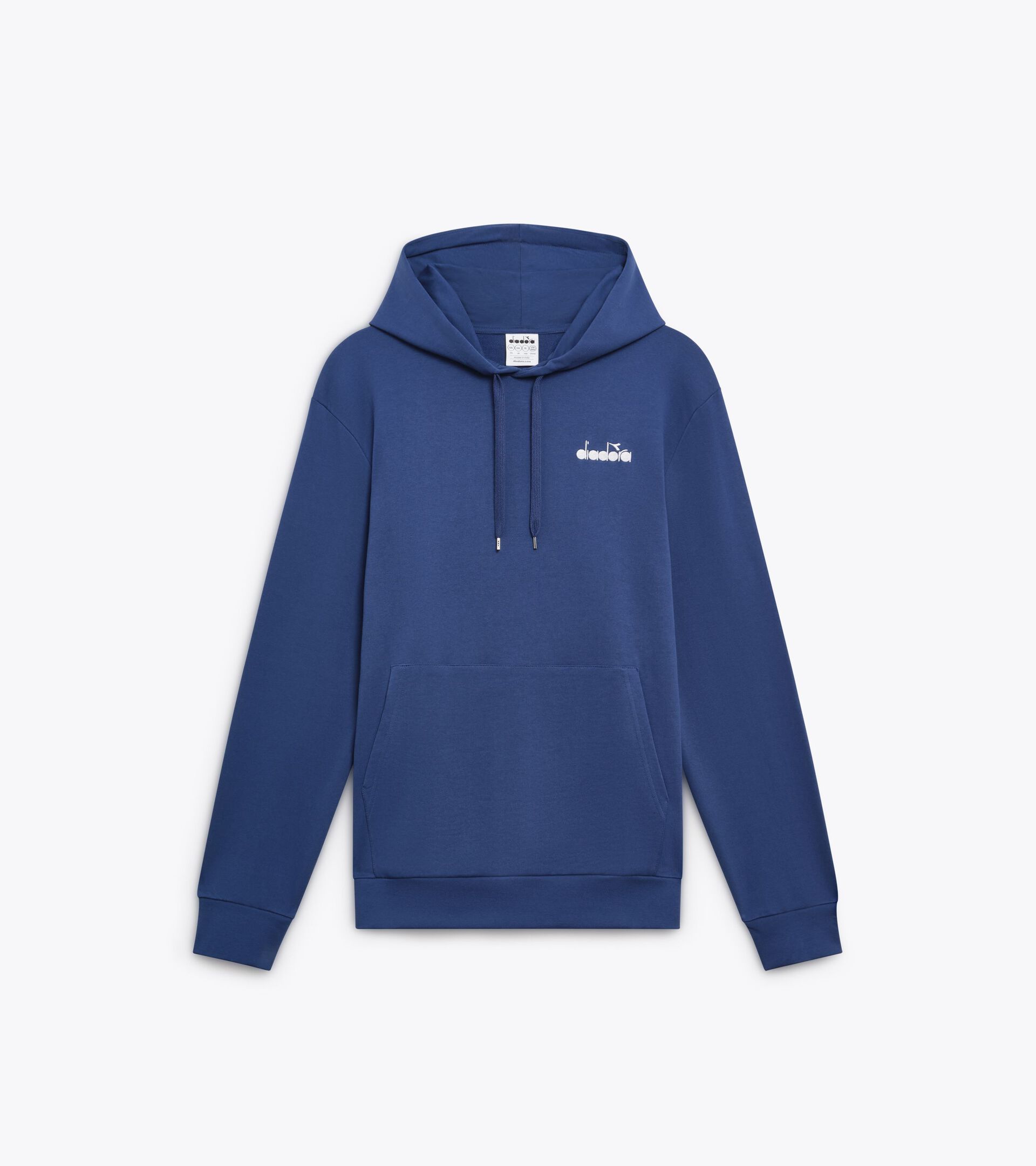 Sweat-shirt &agrave; capuche color block - Genre neutre HOODIE LOGO BLU PIVOINE - Diadora
