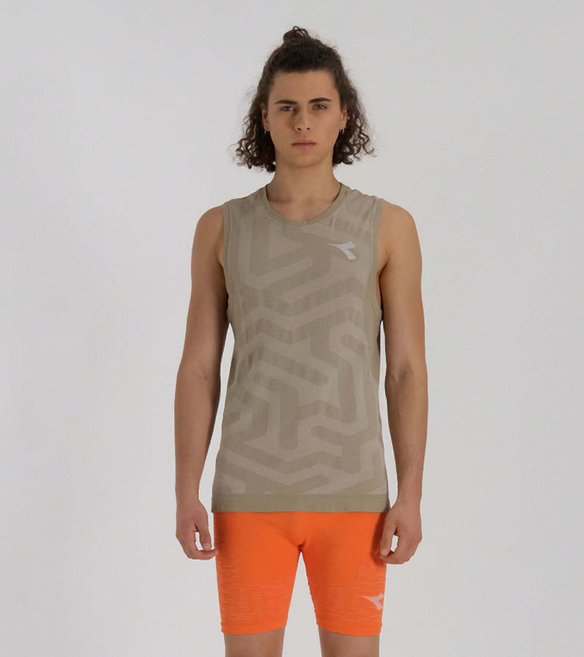 Technical tank for temperature control -  Running - Men’s TANK STRATOUNO HUMUS - Diadora