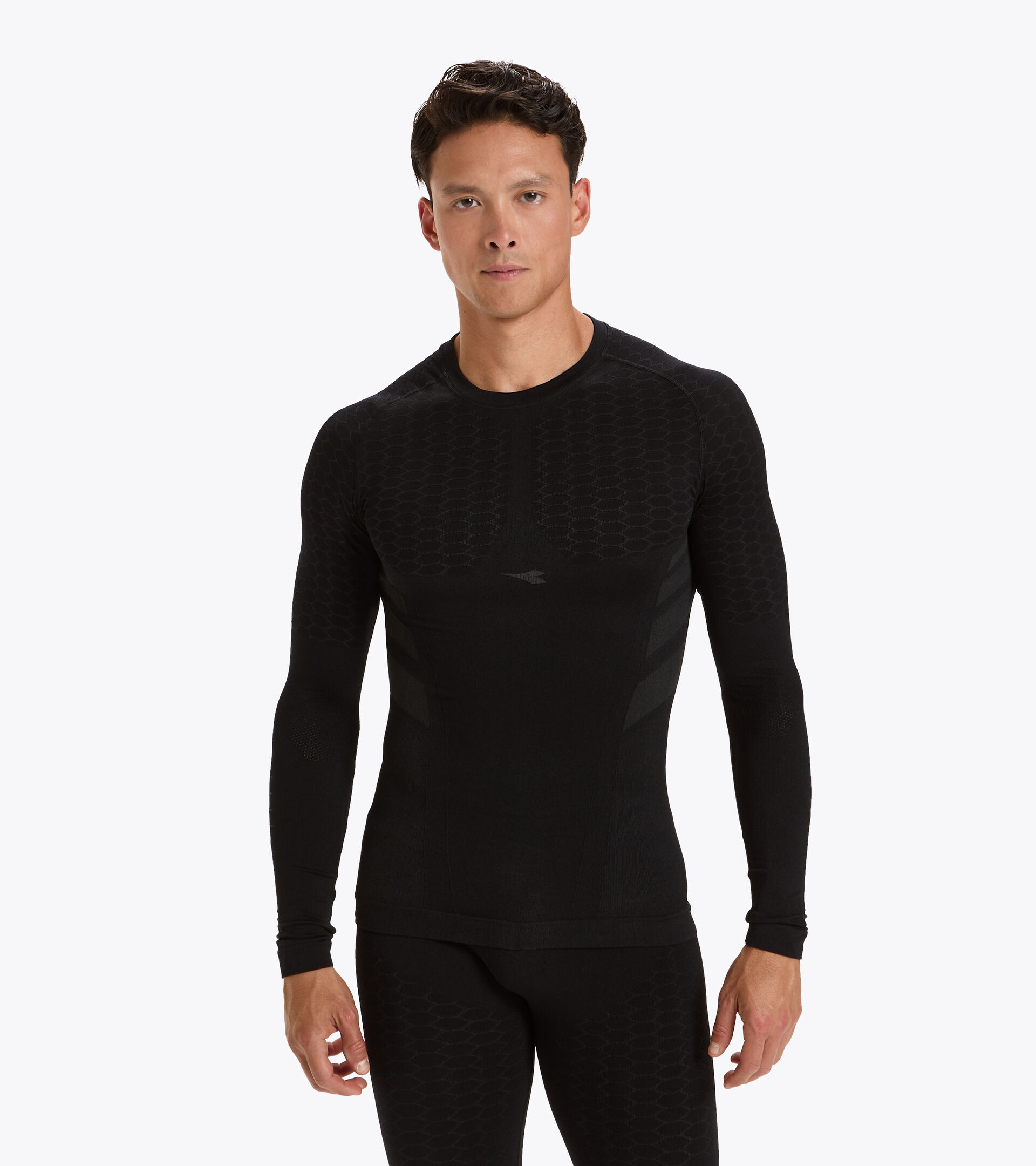 Long-sleeved training t-shirt - Men LS T-SHIRT ACT BLACK - Diadora