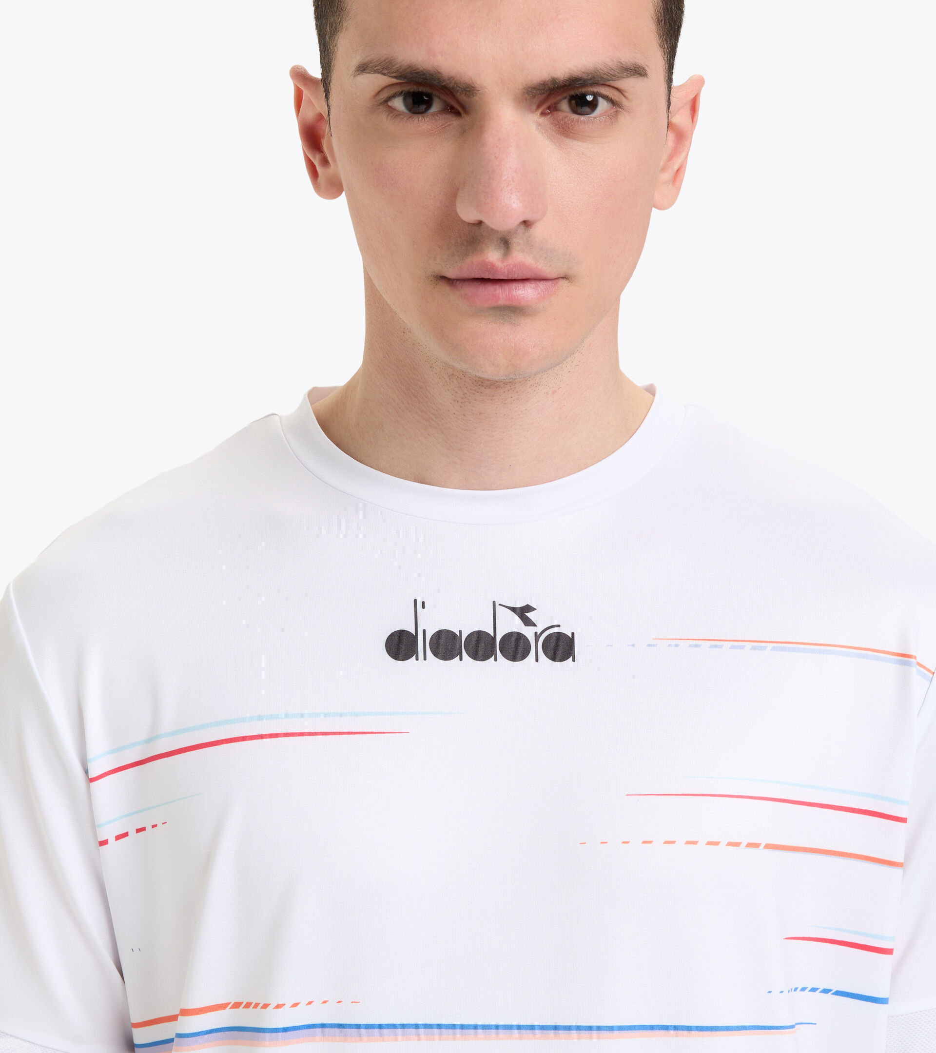 Tennis T-shirt - Men SS T-SHIRT ICON OPTICAL WHITE - Diadora
