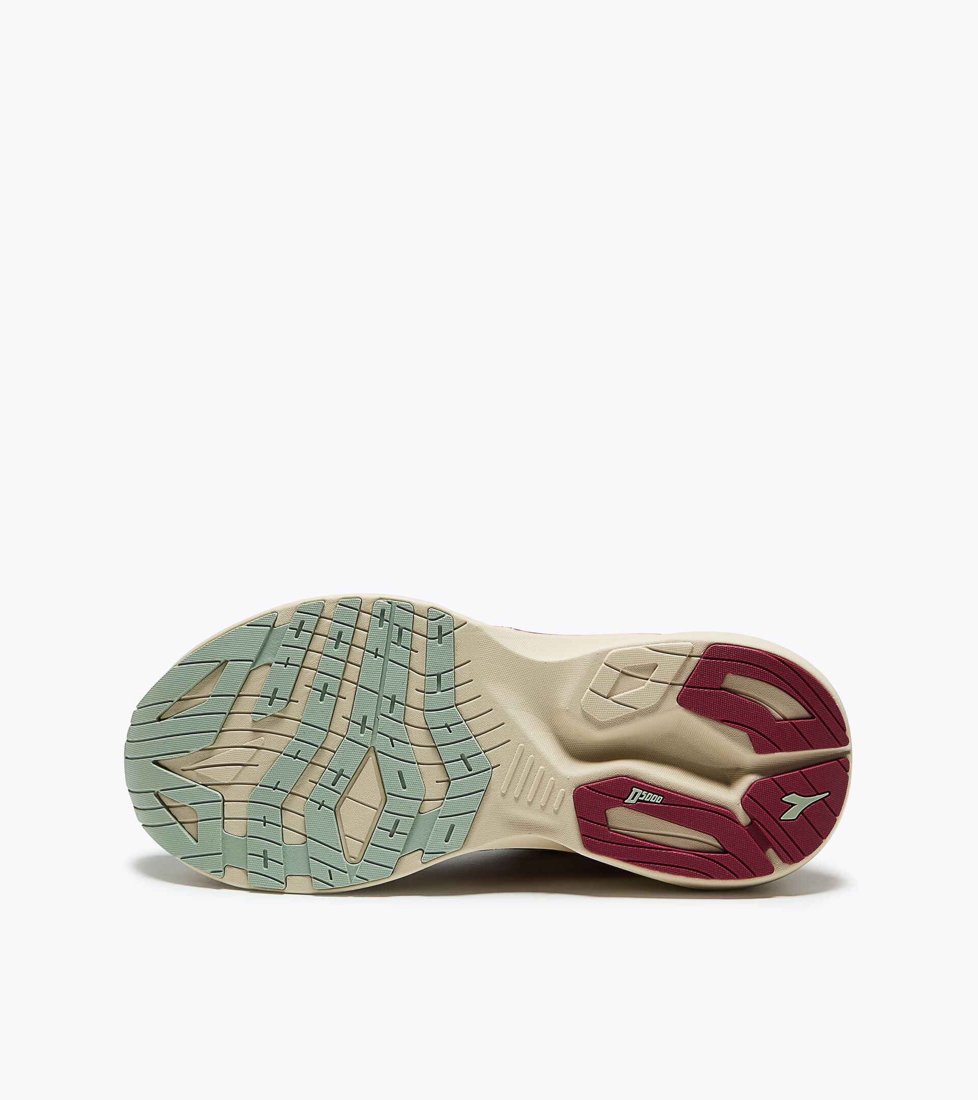 Running shoe - Comfort and stability - Women&rsquo;s NUCLEO 2 W ALMOND MILK /EARTH RED - Diadora