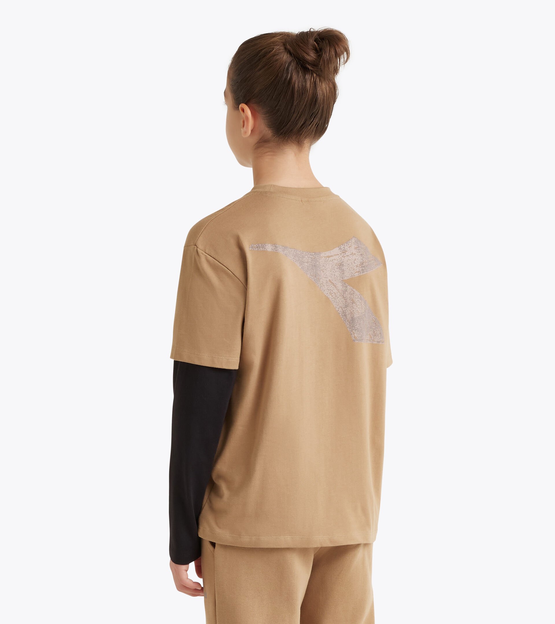 Long sleeved shirt - Boy JB. T-SHIRT LS FRIENDLY TEAM WILD DOVE - Diadora