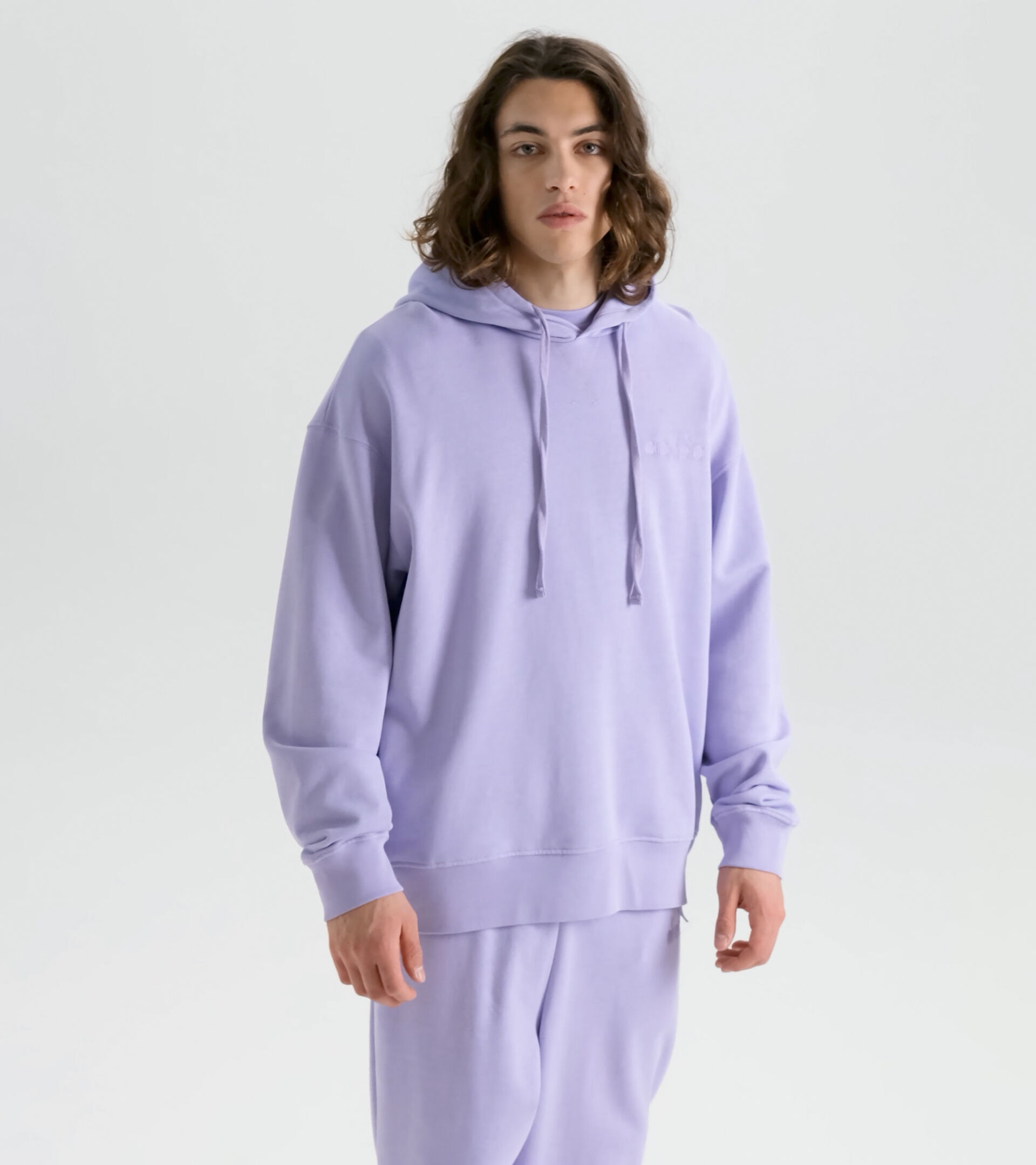 Cotton hoodie - Gender neutral HOODIE SPW LOGO PURPLE ROSE - Diadora