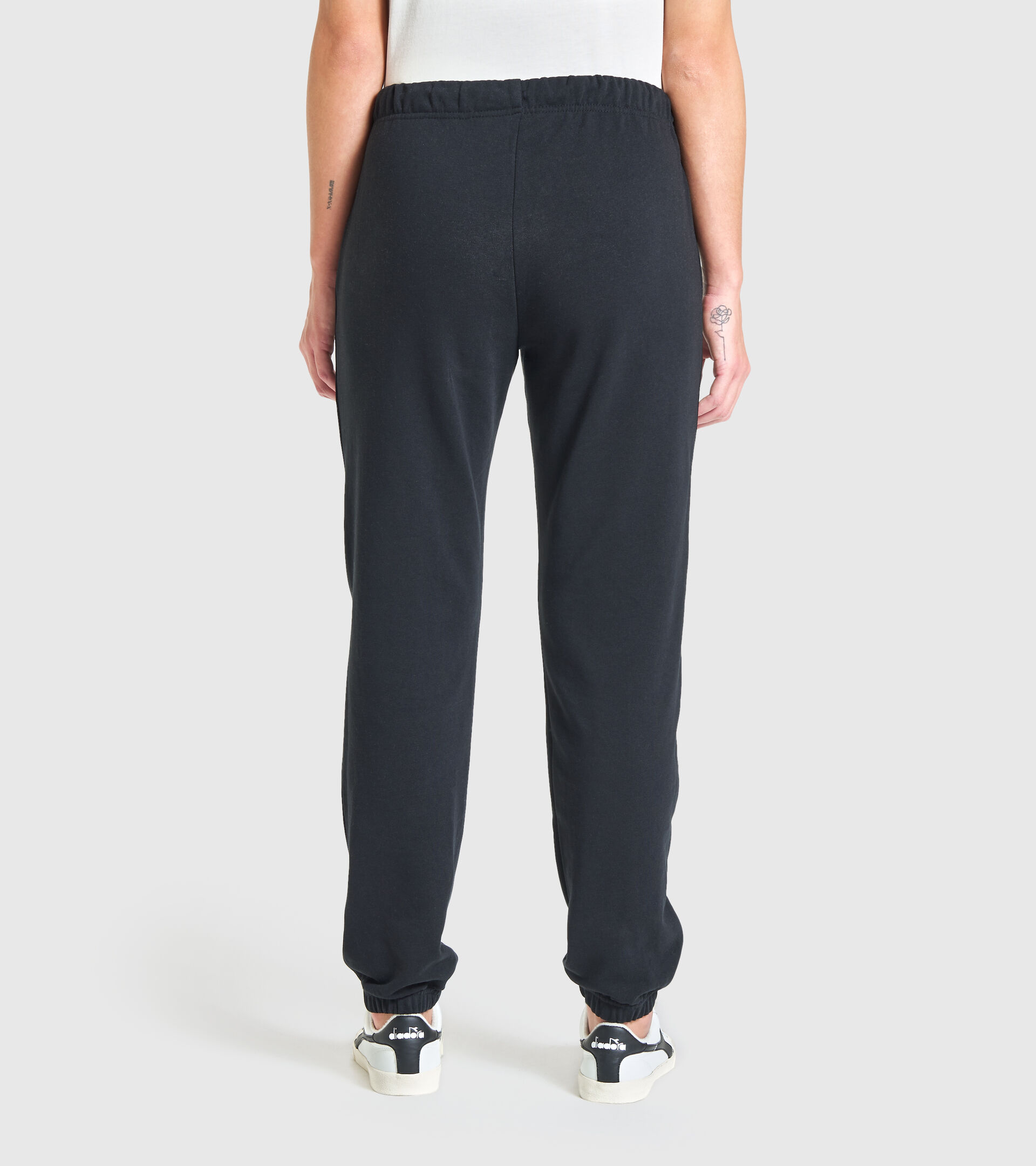 Sports trousers - Women L.PANTS CUFF CORE BLACK - Diadora